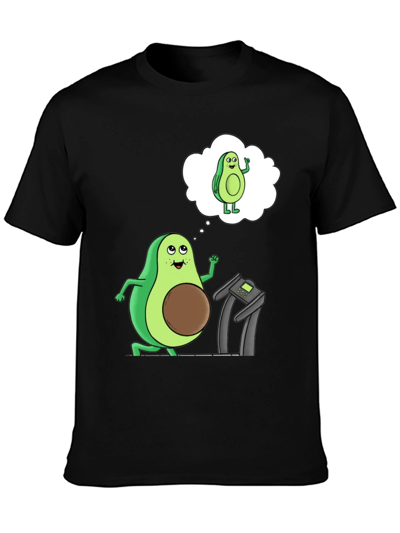 Black Avocado Gym Humor T-Shirt view 3
