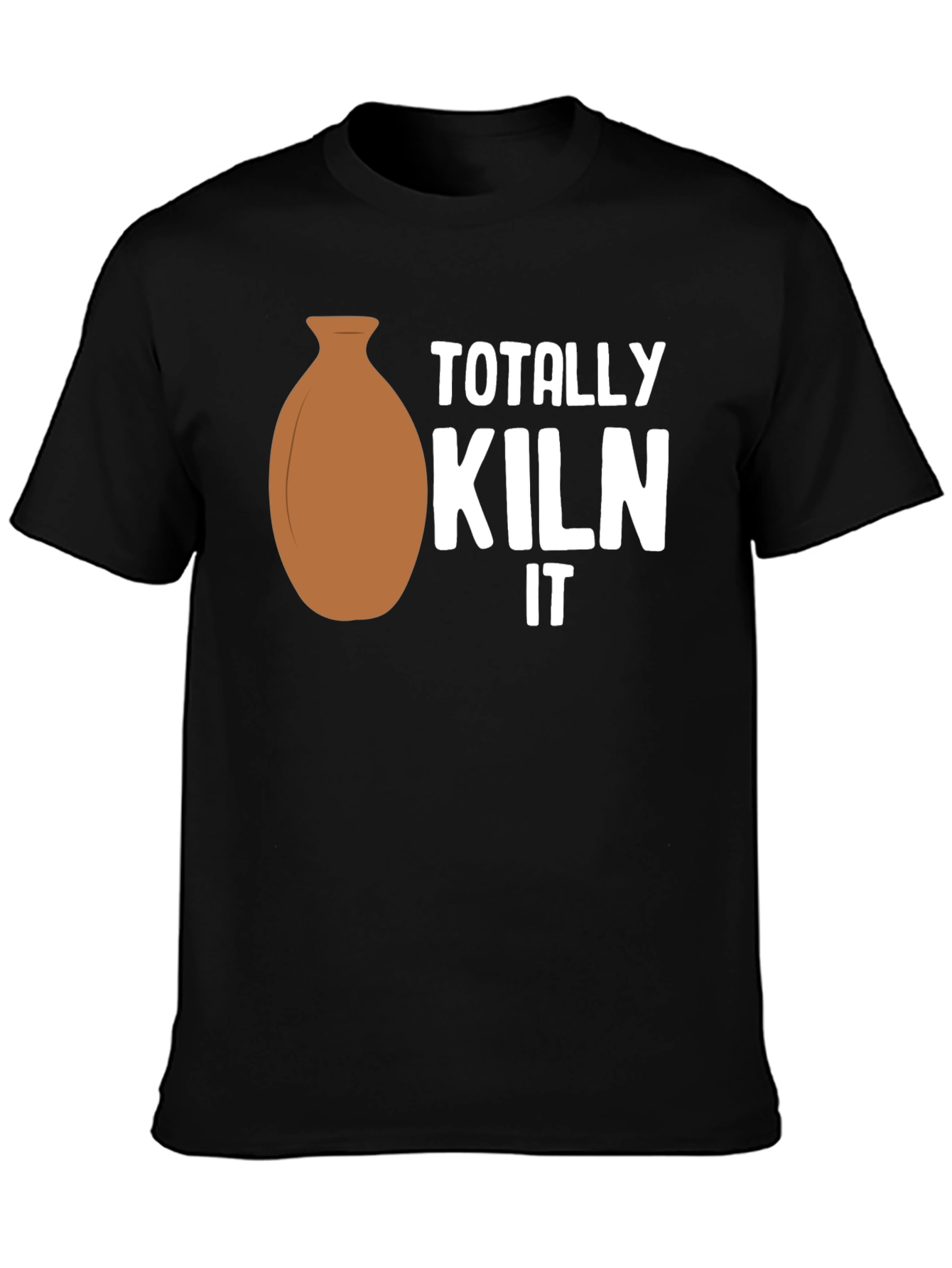 Black Totally Kiln It Pottery T-Shirt view 3