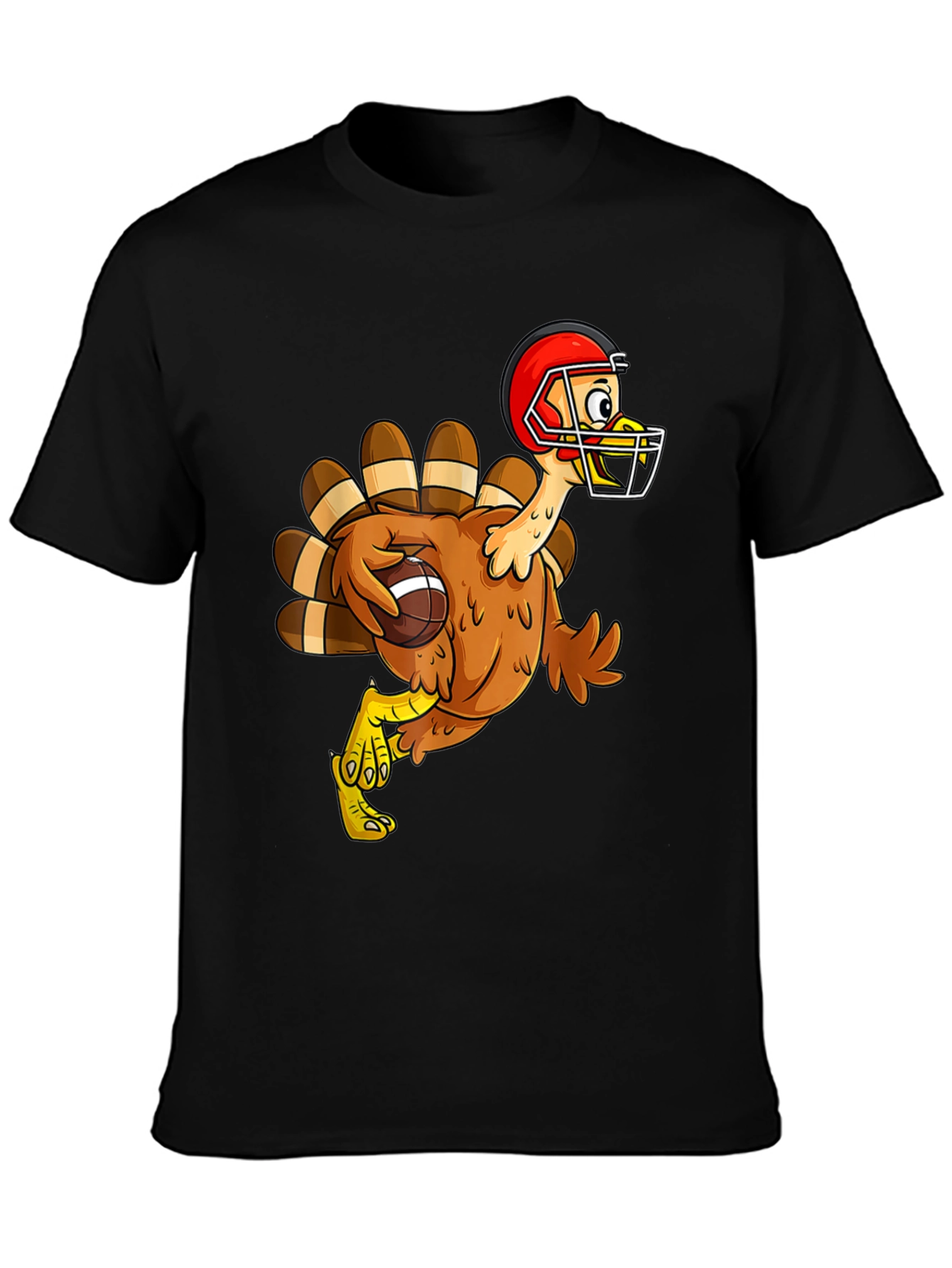 Black Turkey Football T-Shirt view 3