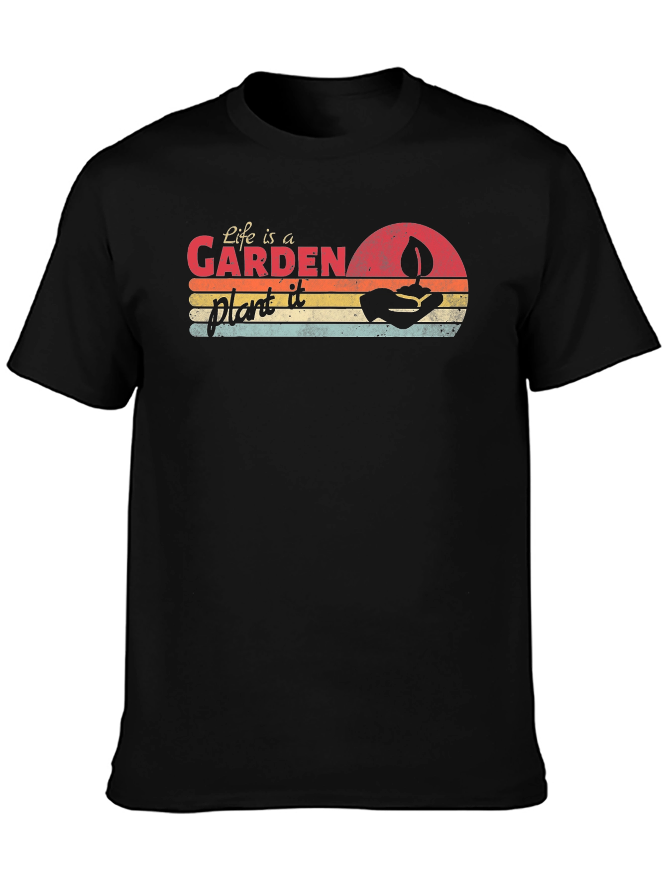 Black Life is a Garden Plant It Tee view 3