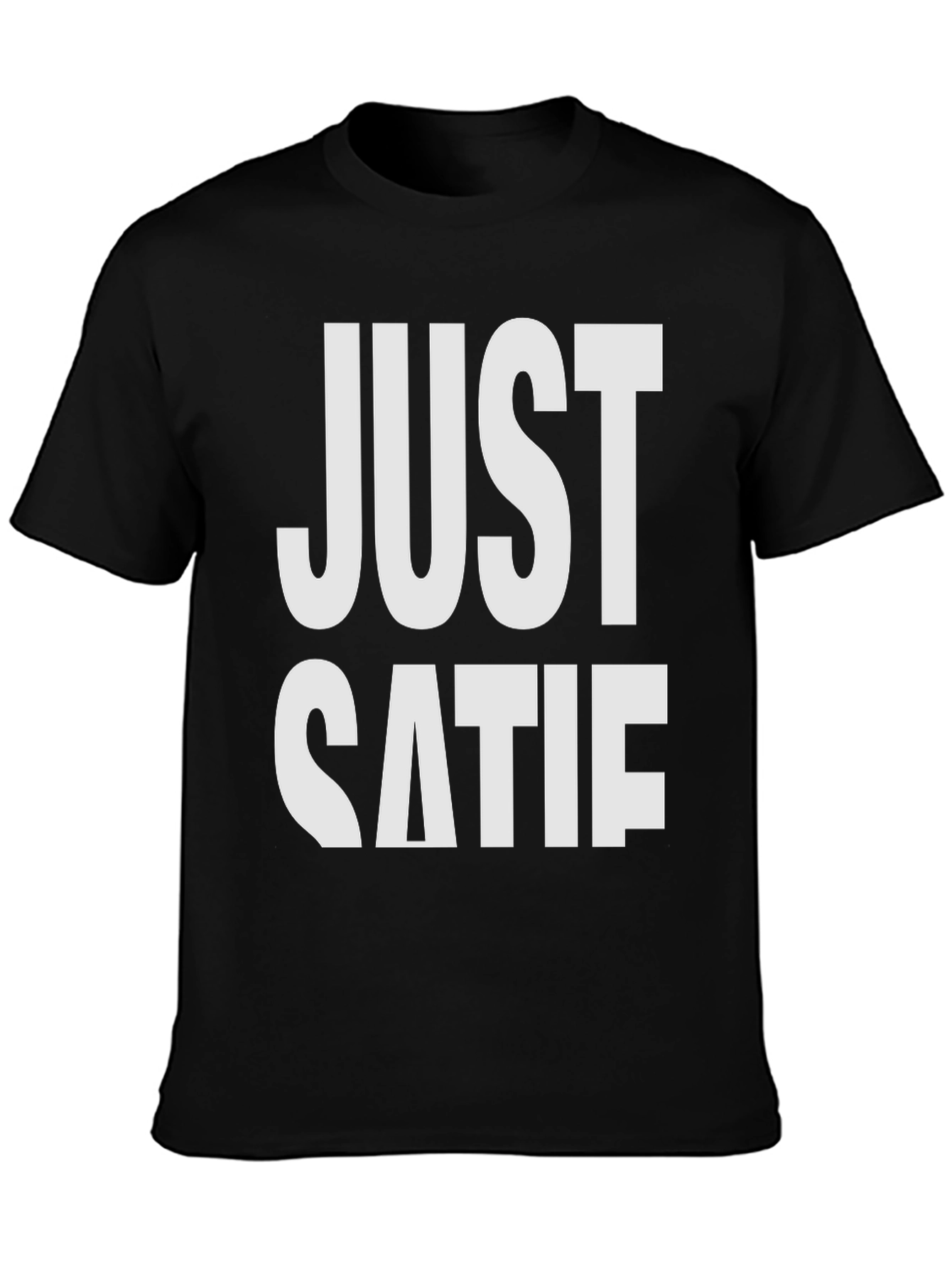 Black Just Katie Funny Novelty T-Shirt view 3