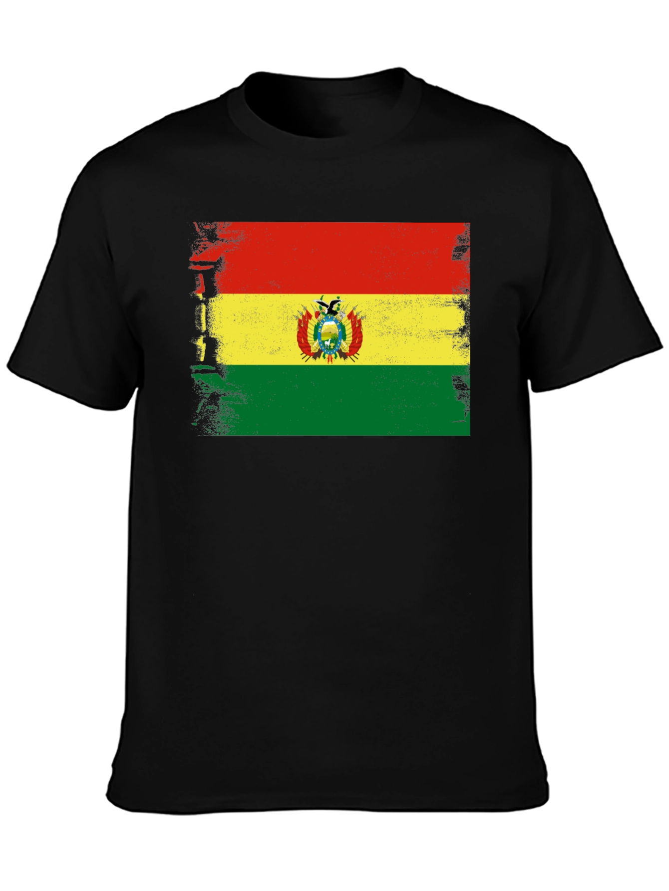 Bolivia Flag T-Shirt - Distressed Bolivian Pride Tee - 3