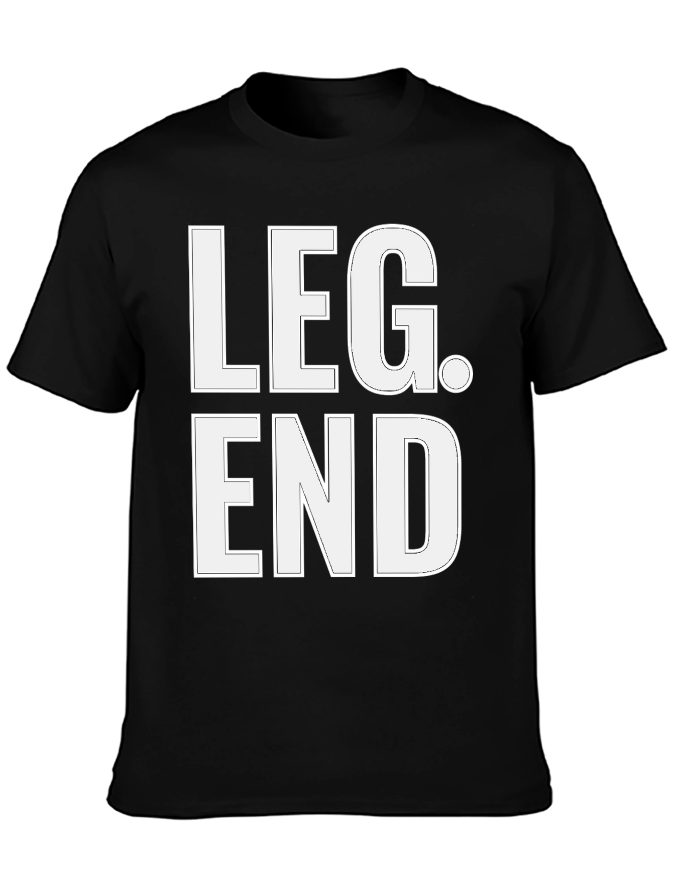 Black Legend Graphic Tee - Bold Statement Shirt view 3