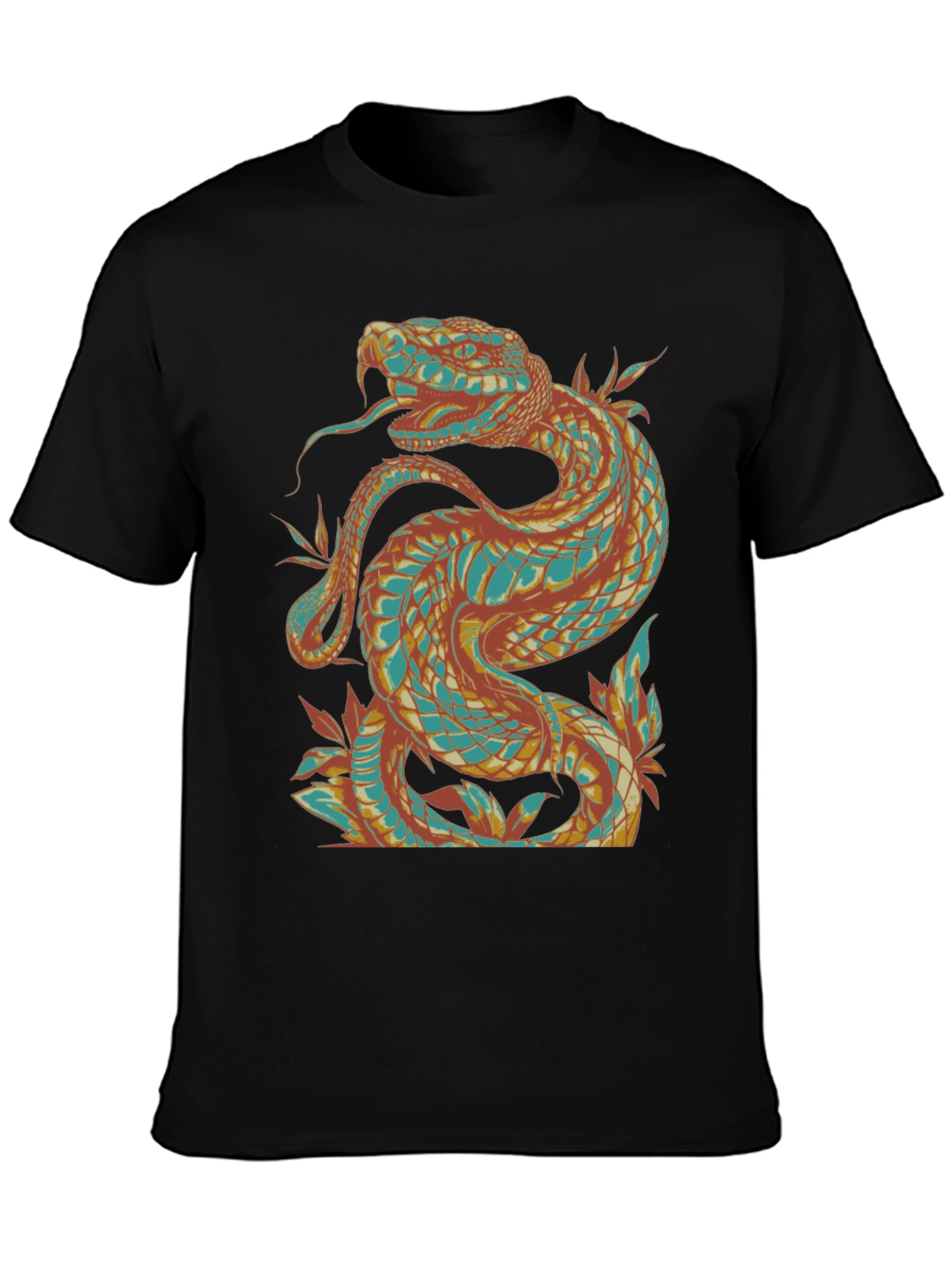 Black Snake Graphic Tee - Cool & Unique Design view 3