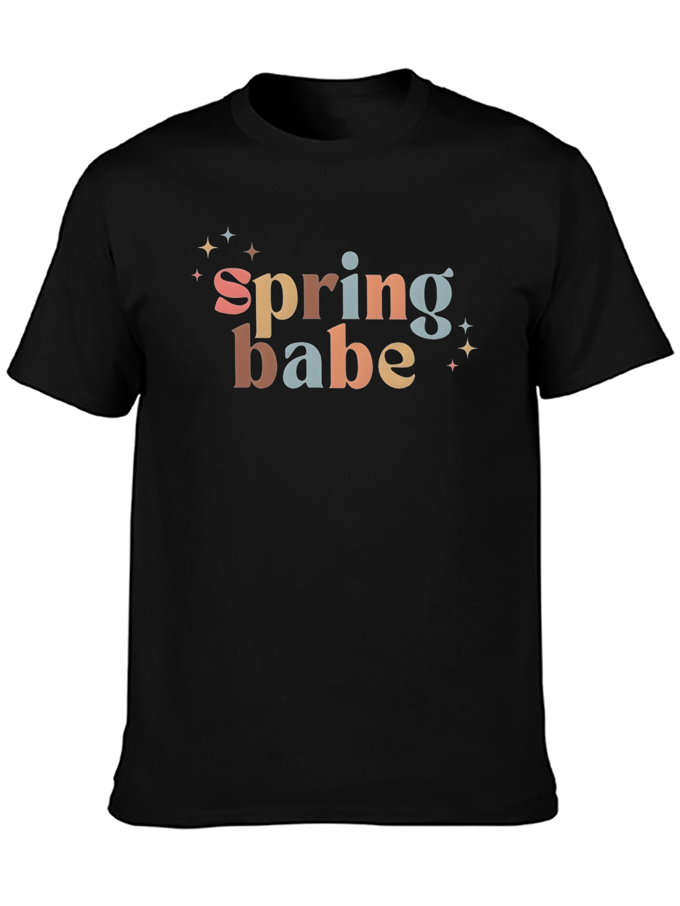 Black Spring Babe Black T-Shirt view 3