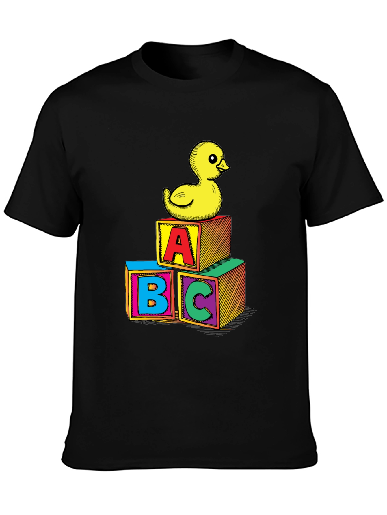 Black Duck & ABC Blocks Graphic Tee view 3