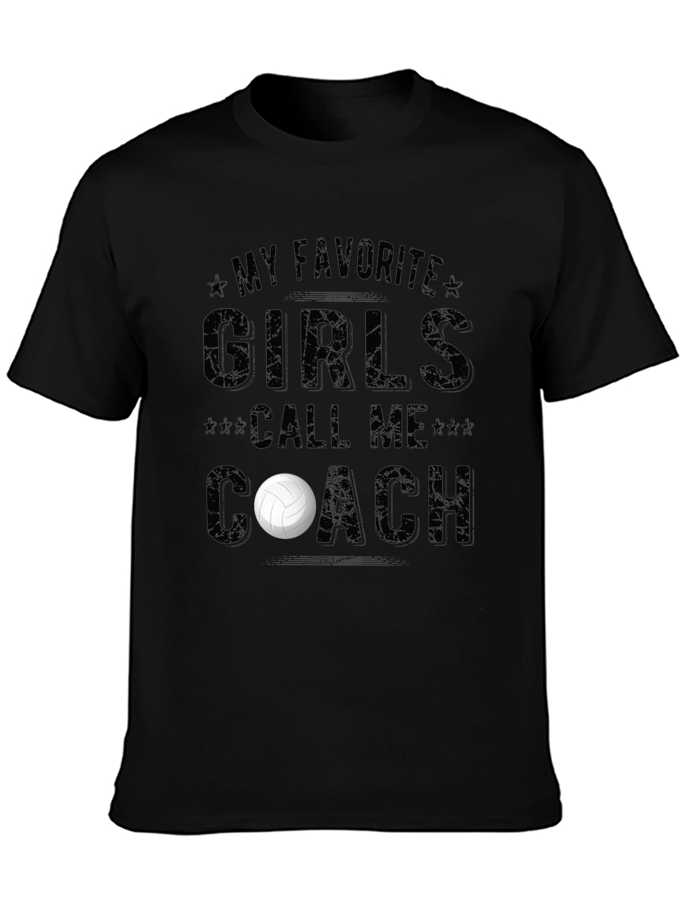 Black My Favorite Girls Call Me Coach T-Shirt view 3