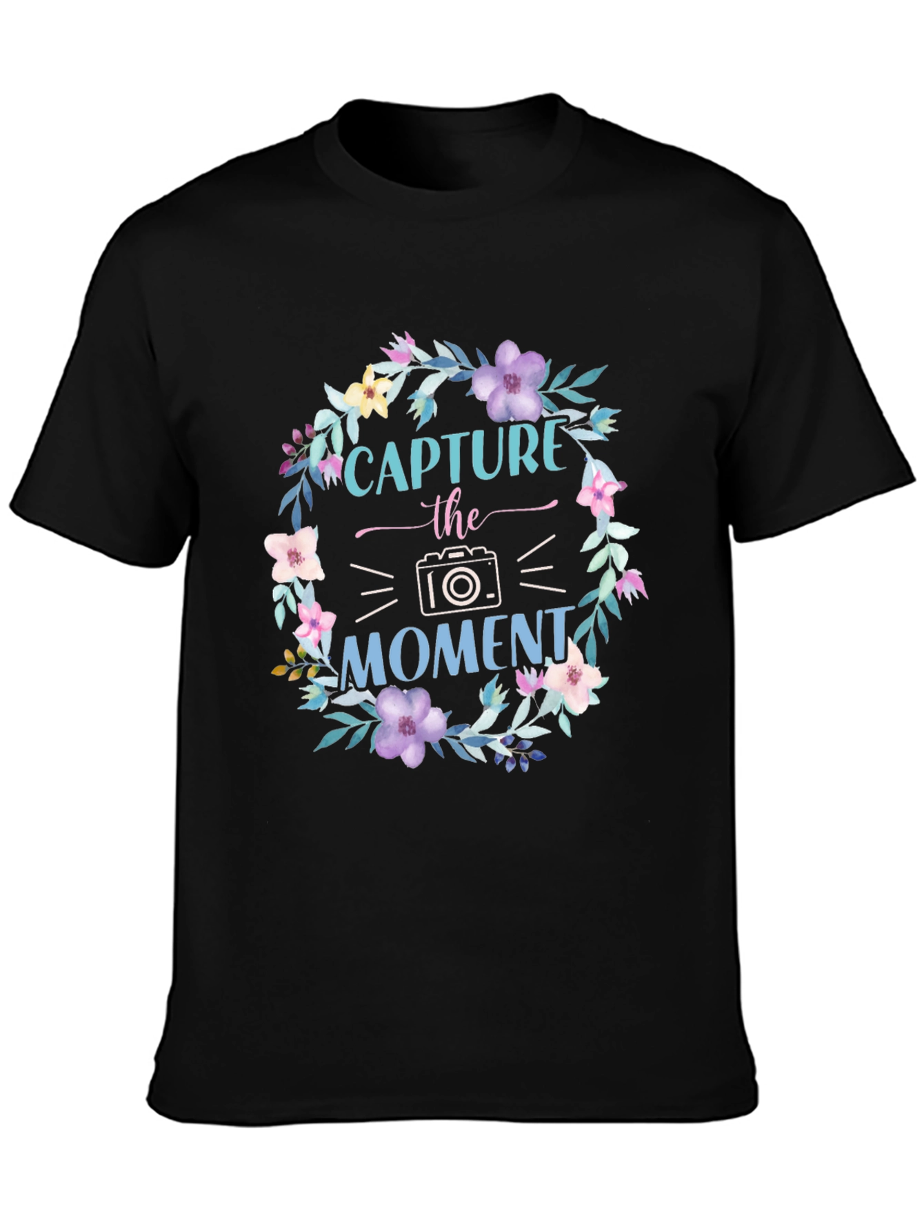 Black Capture the Moment Floral T-Shirt view 3