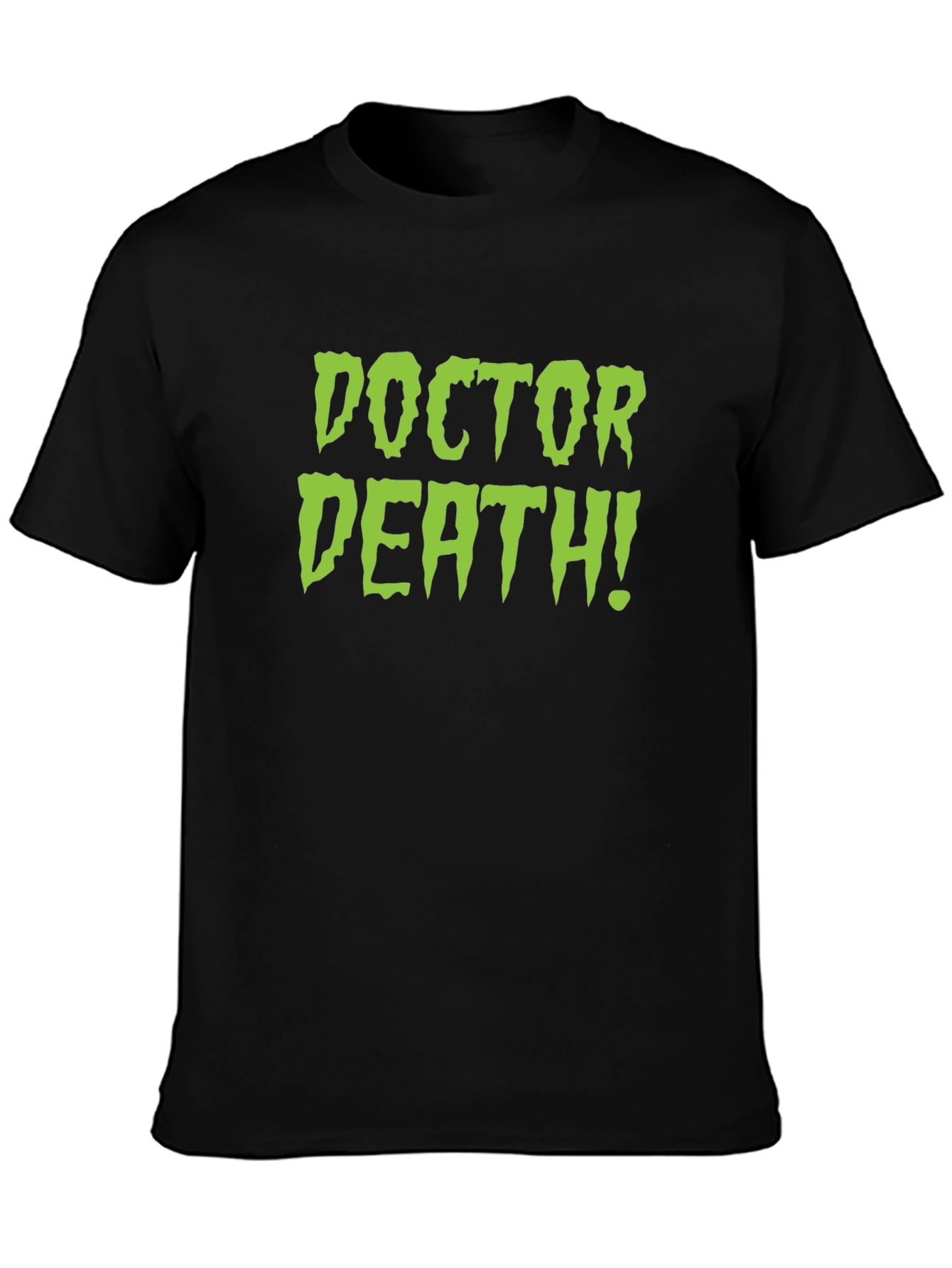 Black Doctor Death! Black T-Shirt view 3