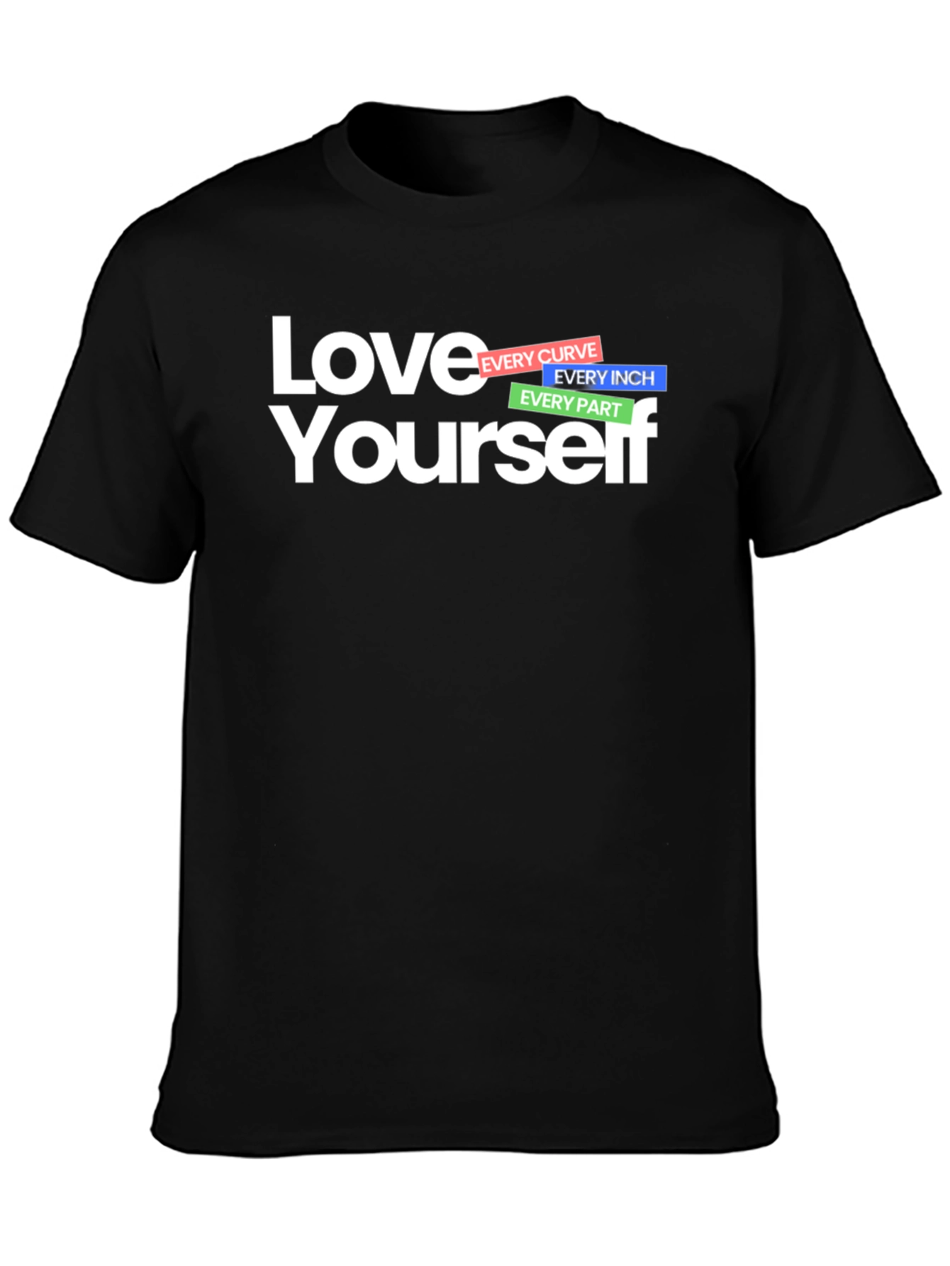 Black Love Yourself Graphic T-Shirt - Black view 3