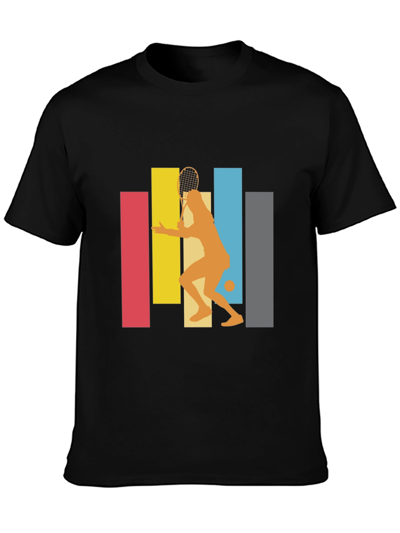 Retro Tennis Player Graphic Tee - Stylish & Unique Design - 3