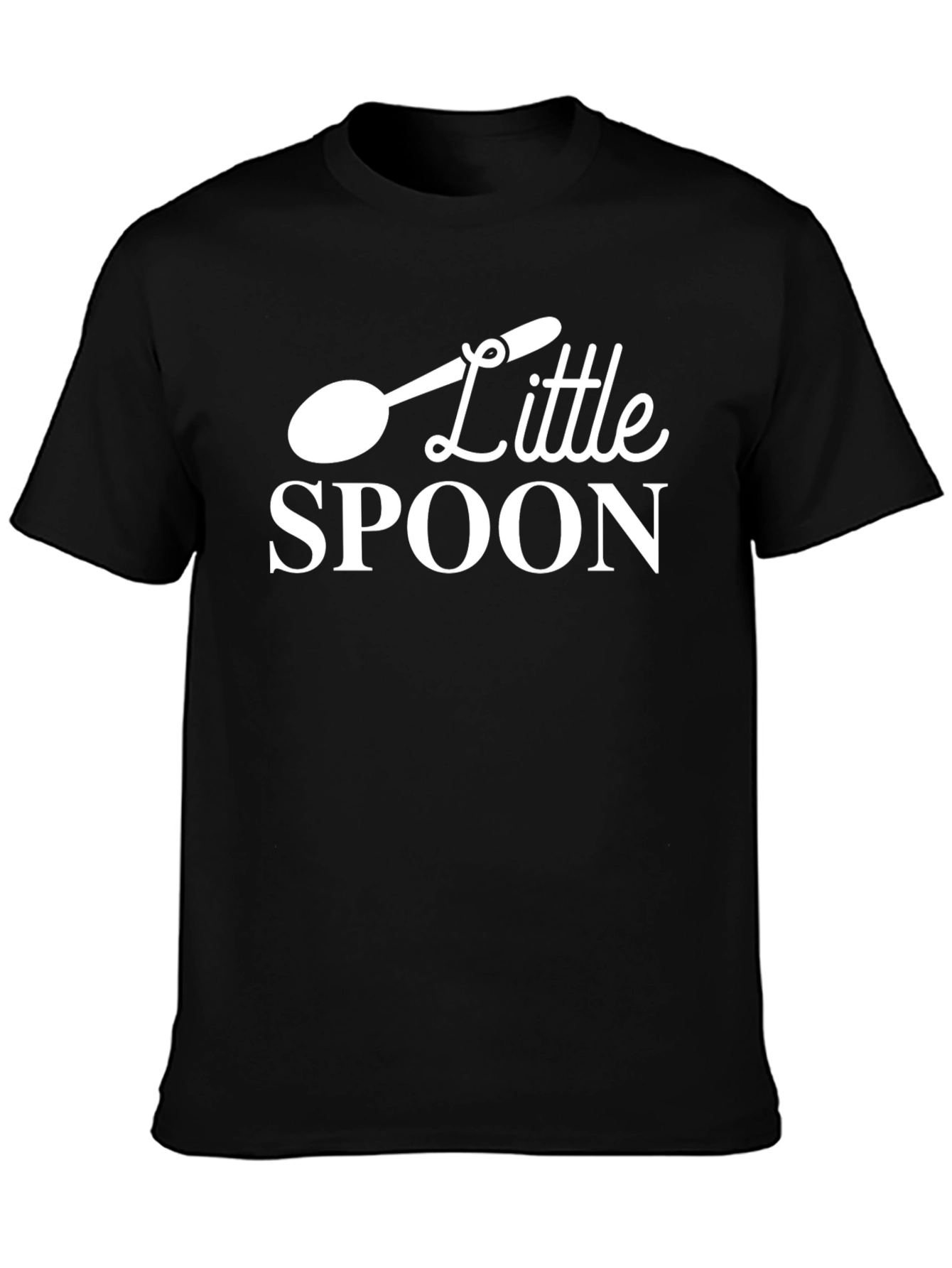 Black Little Spoon Graphic Tee - Black view 3