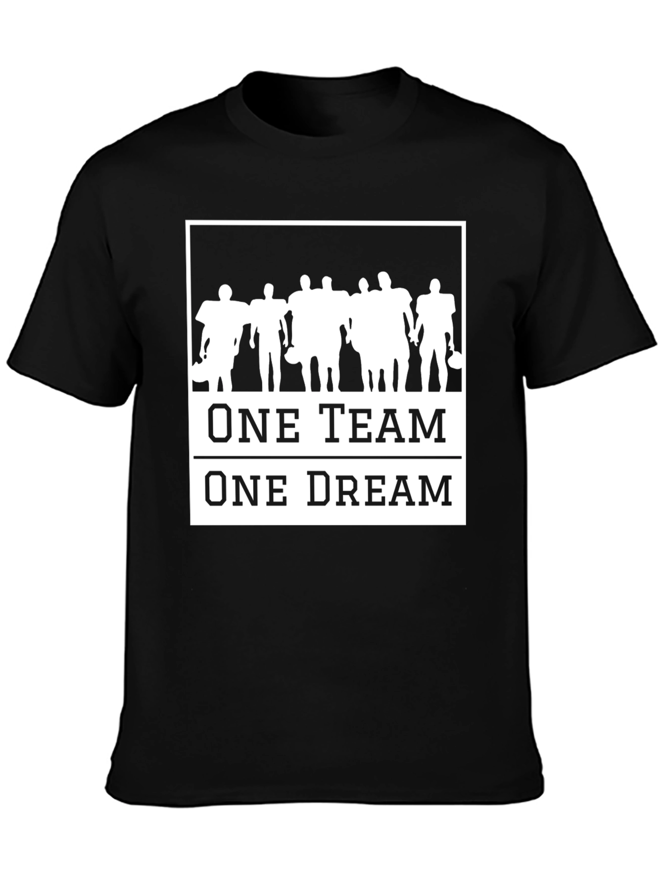 Black One Team One Dream Graphic T-Shirt view 3