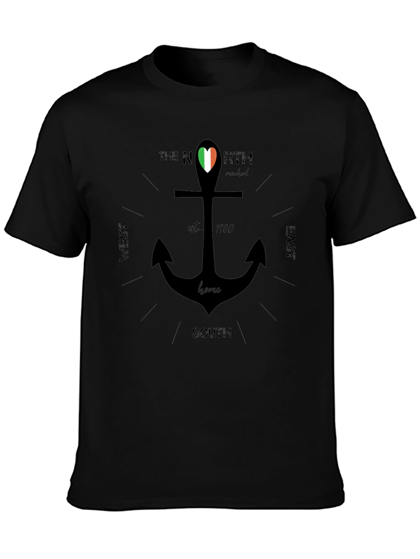 Black Irish Pride Anchor T-Shirt view 3