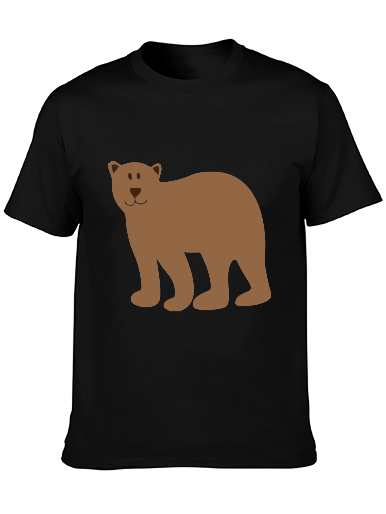 Black Bear Graphic Tee - Casual Black T-Shirt view 3