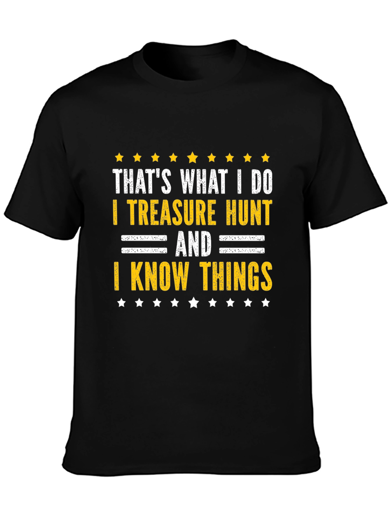 Black Treasure Hunt & Know Things Graphic Tee view 3