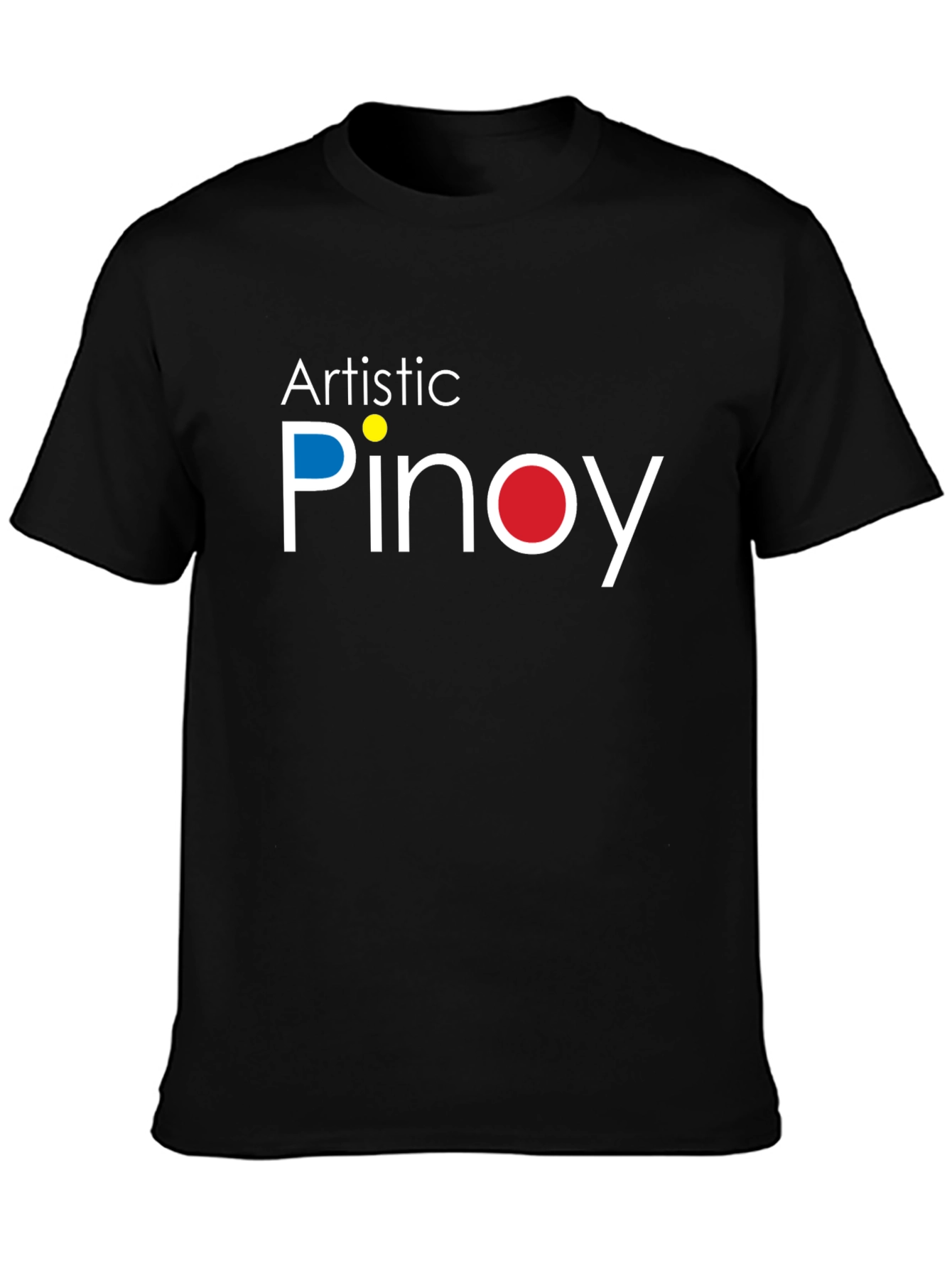 Black Artistic Pinoy T-Shirt - Unique Filipino Pride Design view 3