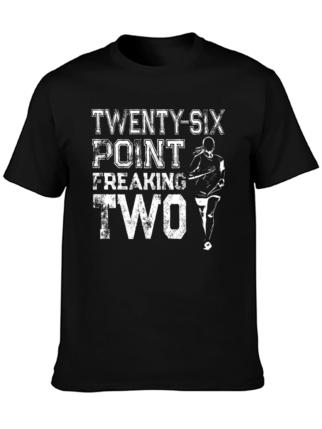 Black Twenty-Six Point Freaking Two Marathon T-Shirt view 3
