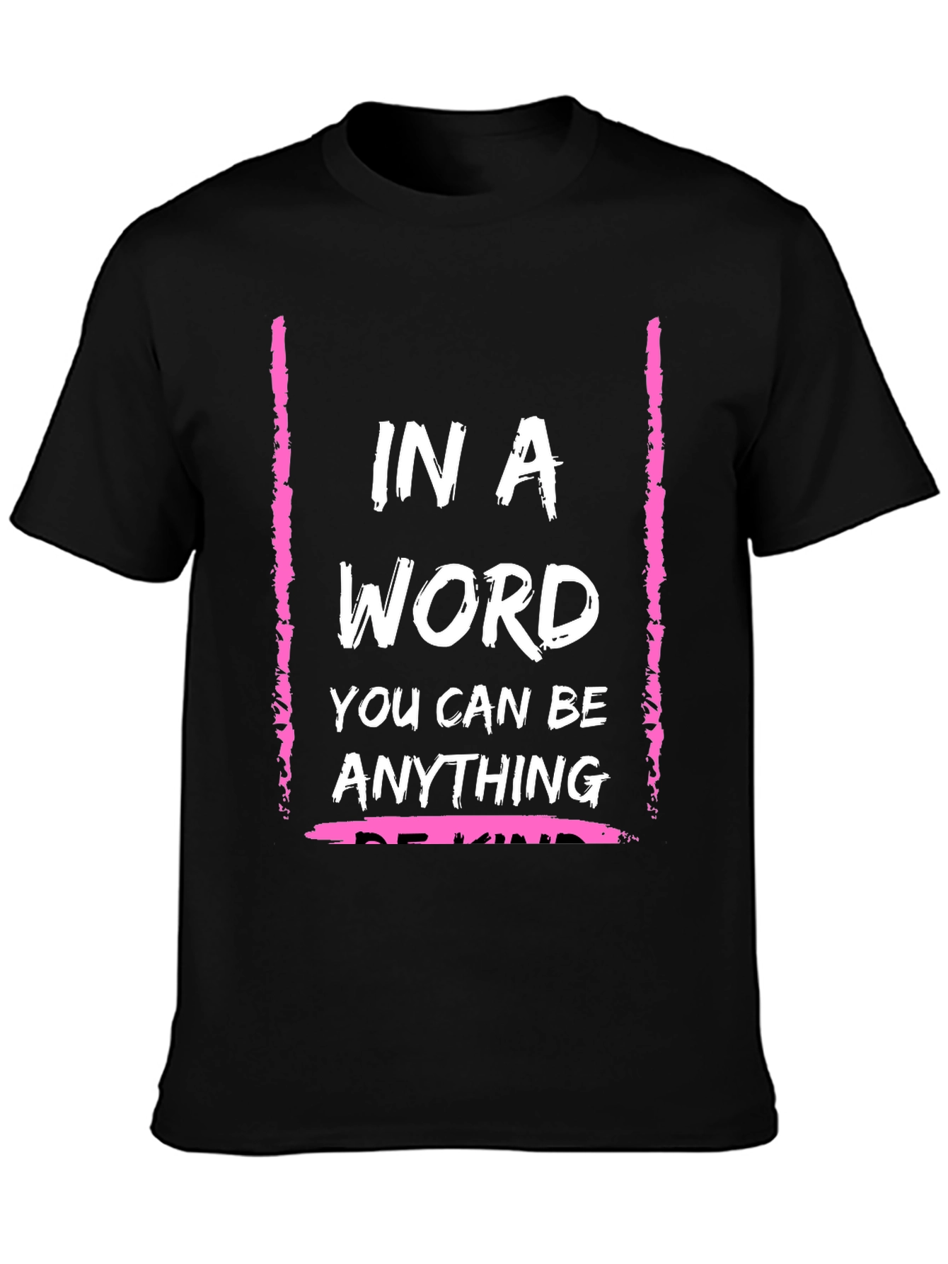 Black In A World Be Kind Graphic Tee view 3