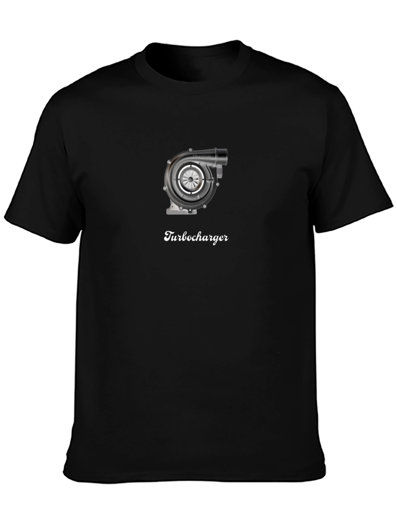 Black Turbocharger Graphic T-Shirt - Black view 3