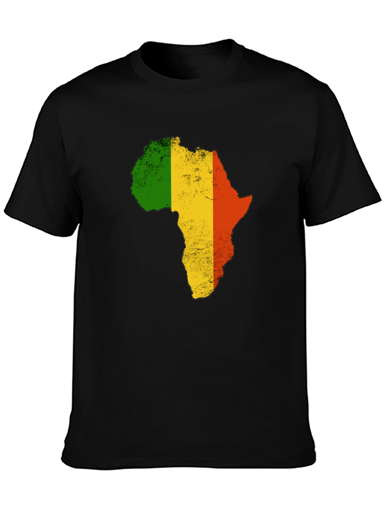 Africa Map Black T-Shirt - 3