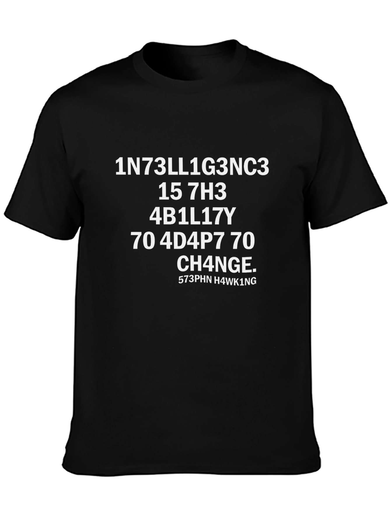 Black Intelligence Humor T-Shirt view 3