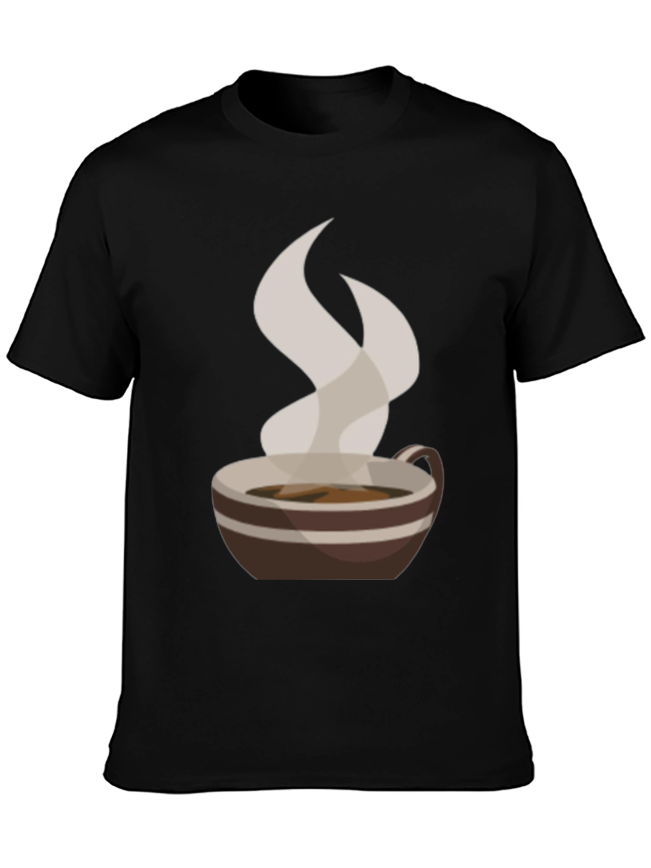 Black Coffee Cup Graphic Tee - Casual Style view 3