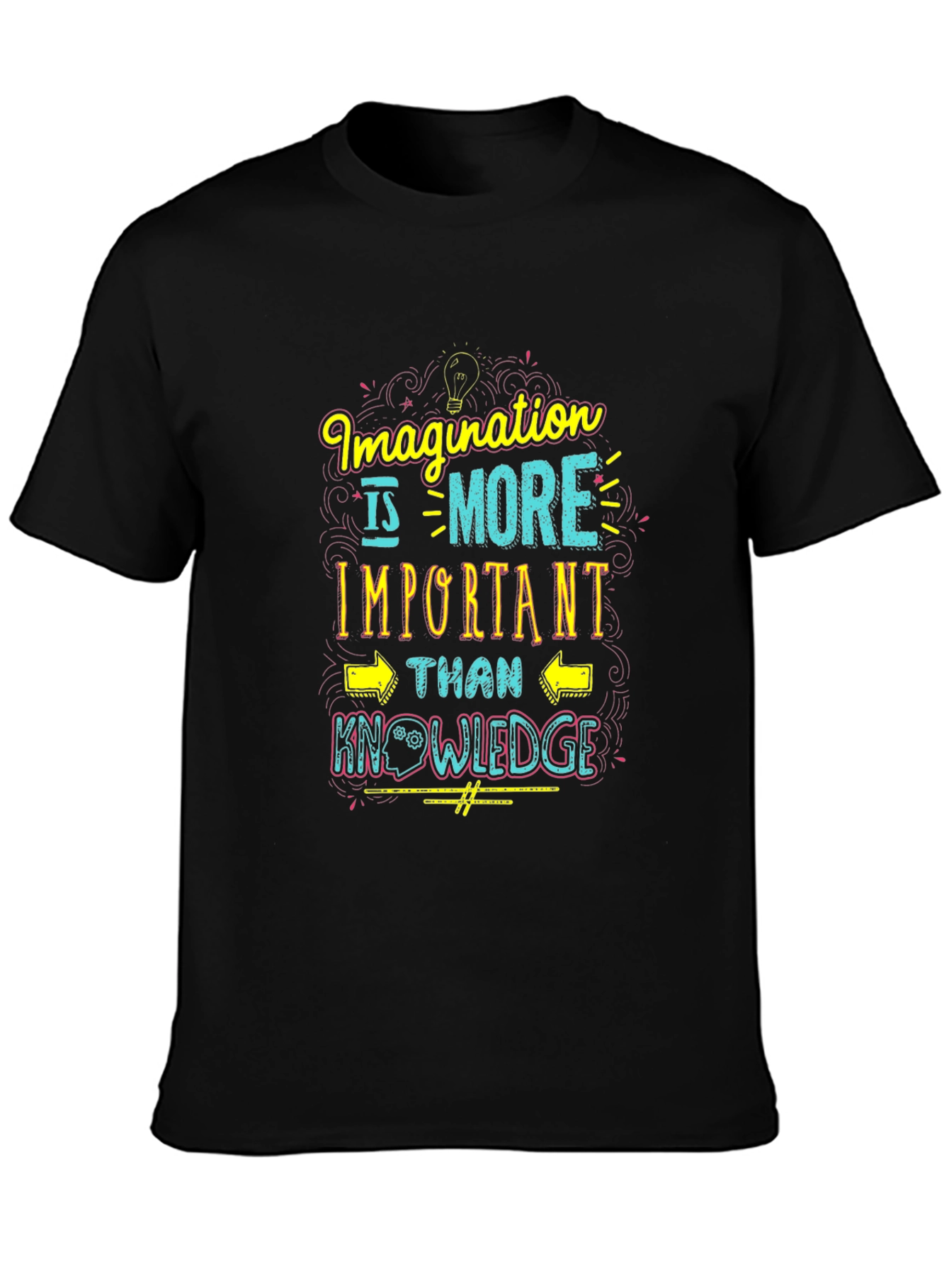 Black Imagination is More Important Than Knowledge Tee view 3