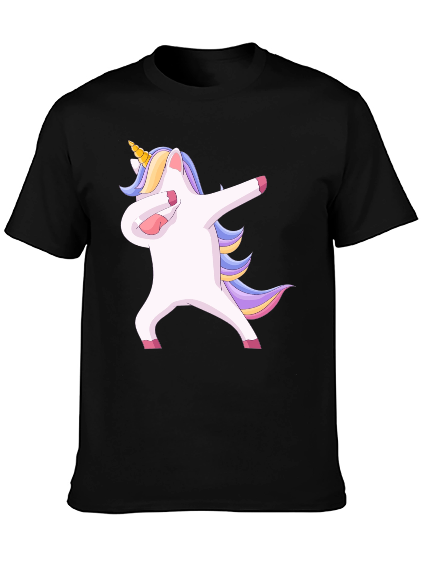 Black Dabbing Unicorn T-Shirt - Fun & Unique Design view 3