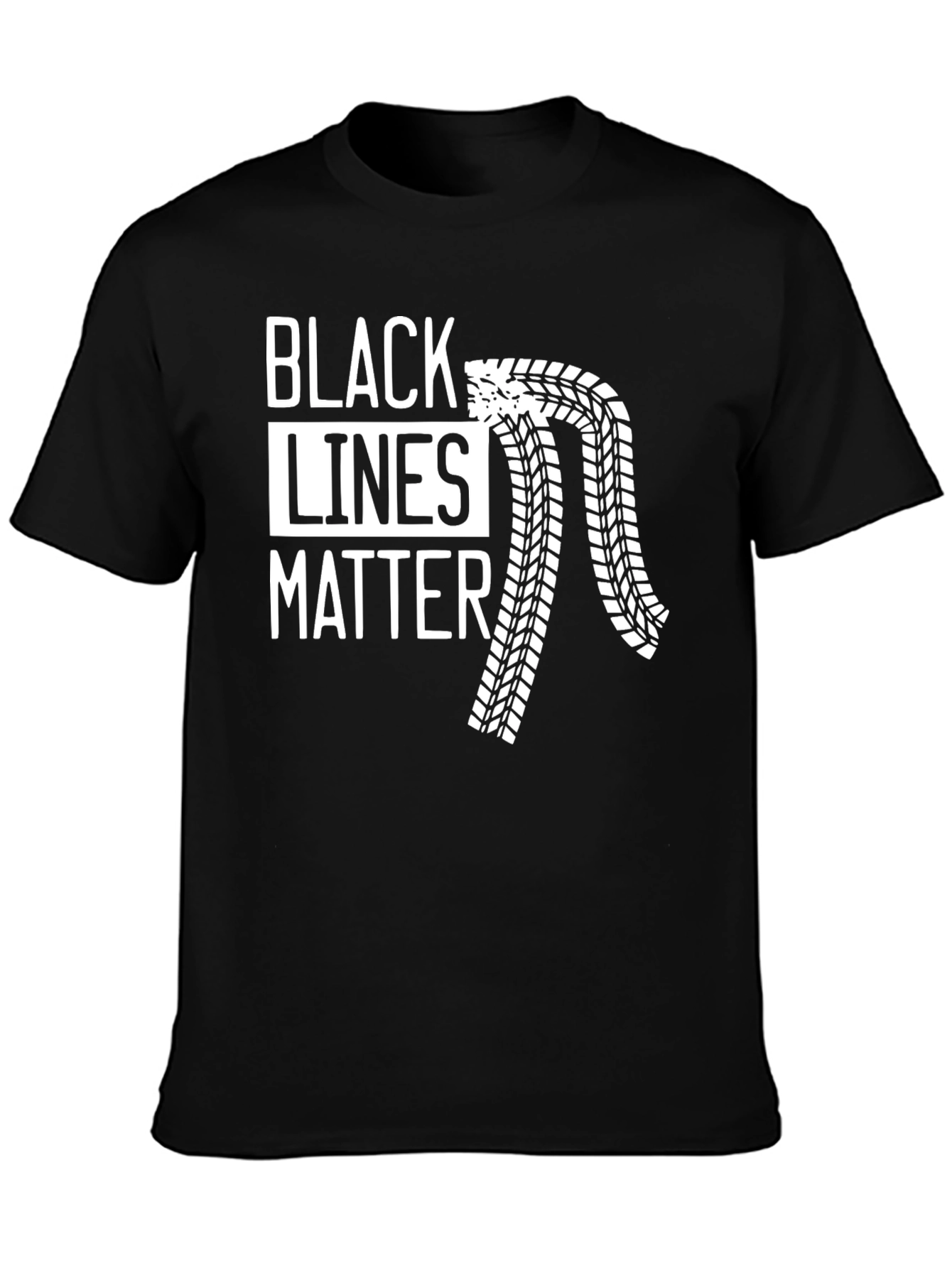 Black Black Lines Matter T-Shirt - Racing Car Enthusiast Tee view 3