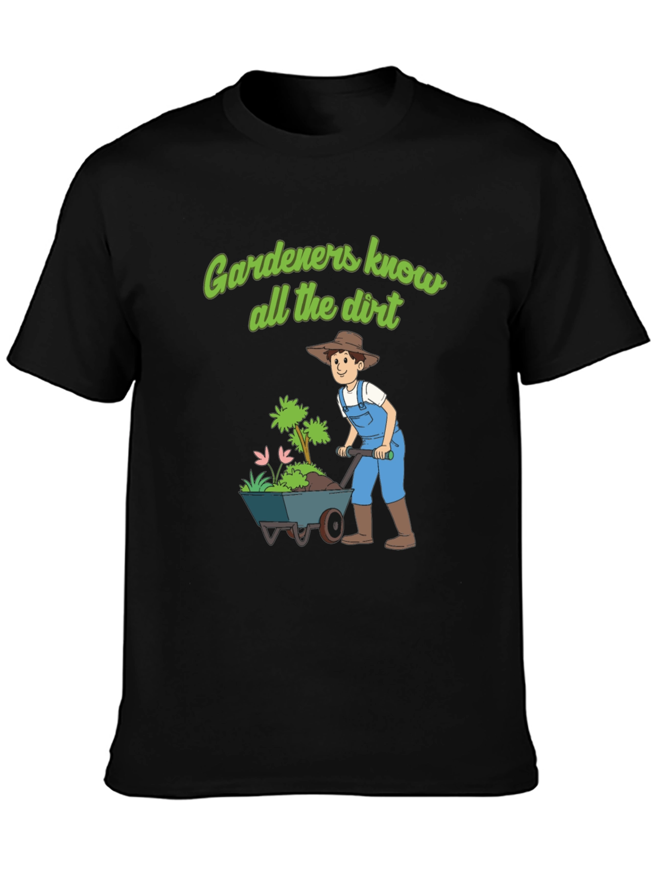 Black Gardeners Know All The Dirt T-Shirt view 3