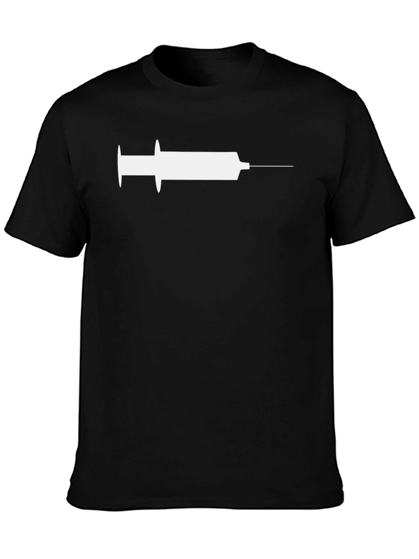 Black Syringe Graphic Tee - Inject Some Fun! view 3