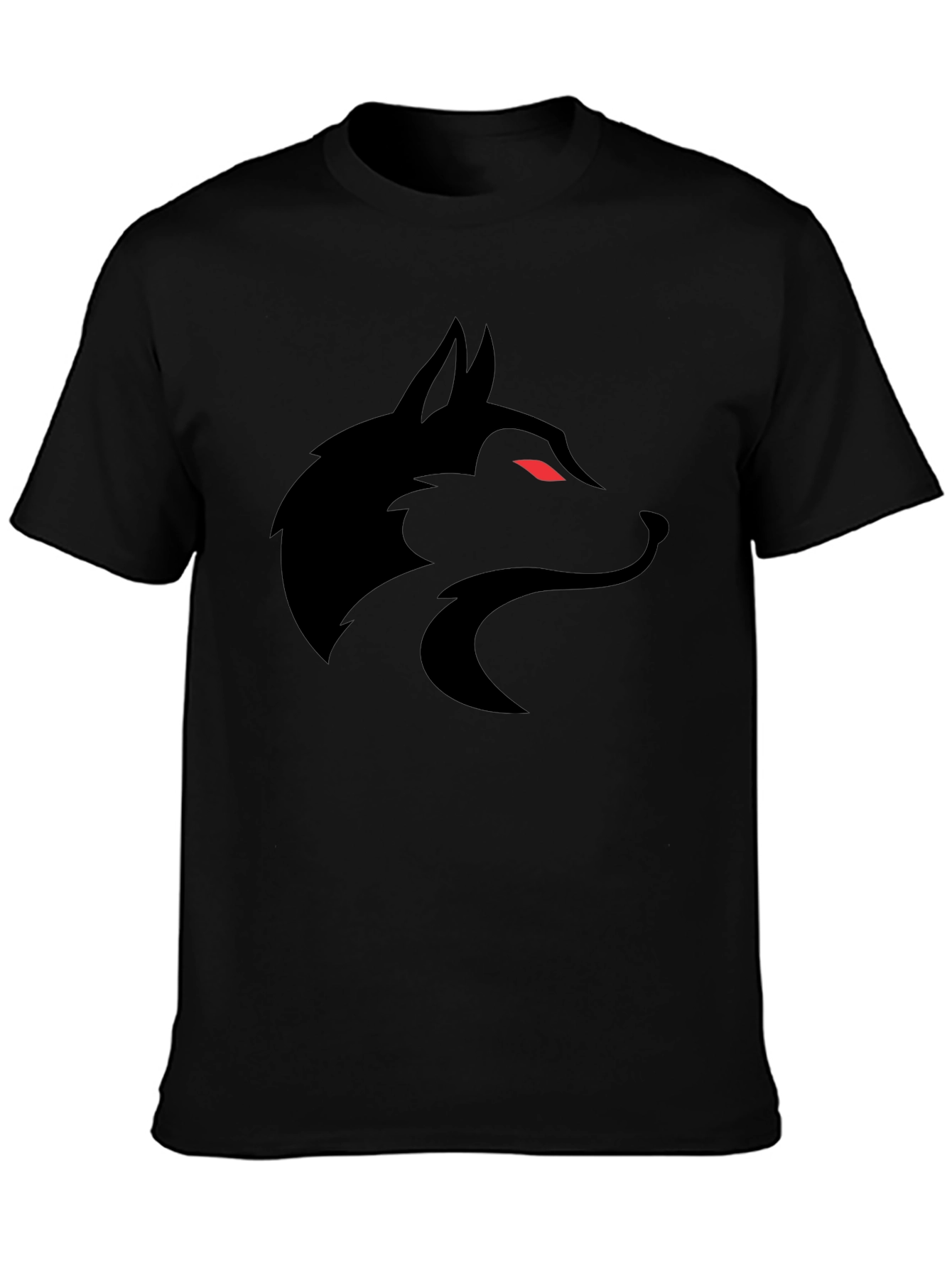 Black Black Wolf Graphic Tee - Men's Short Sleeve Shirt view 3