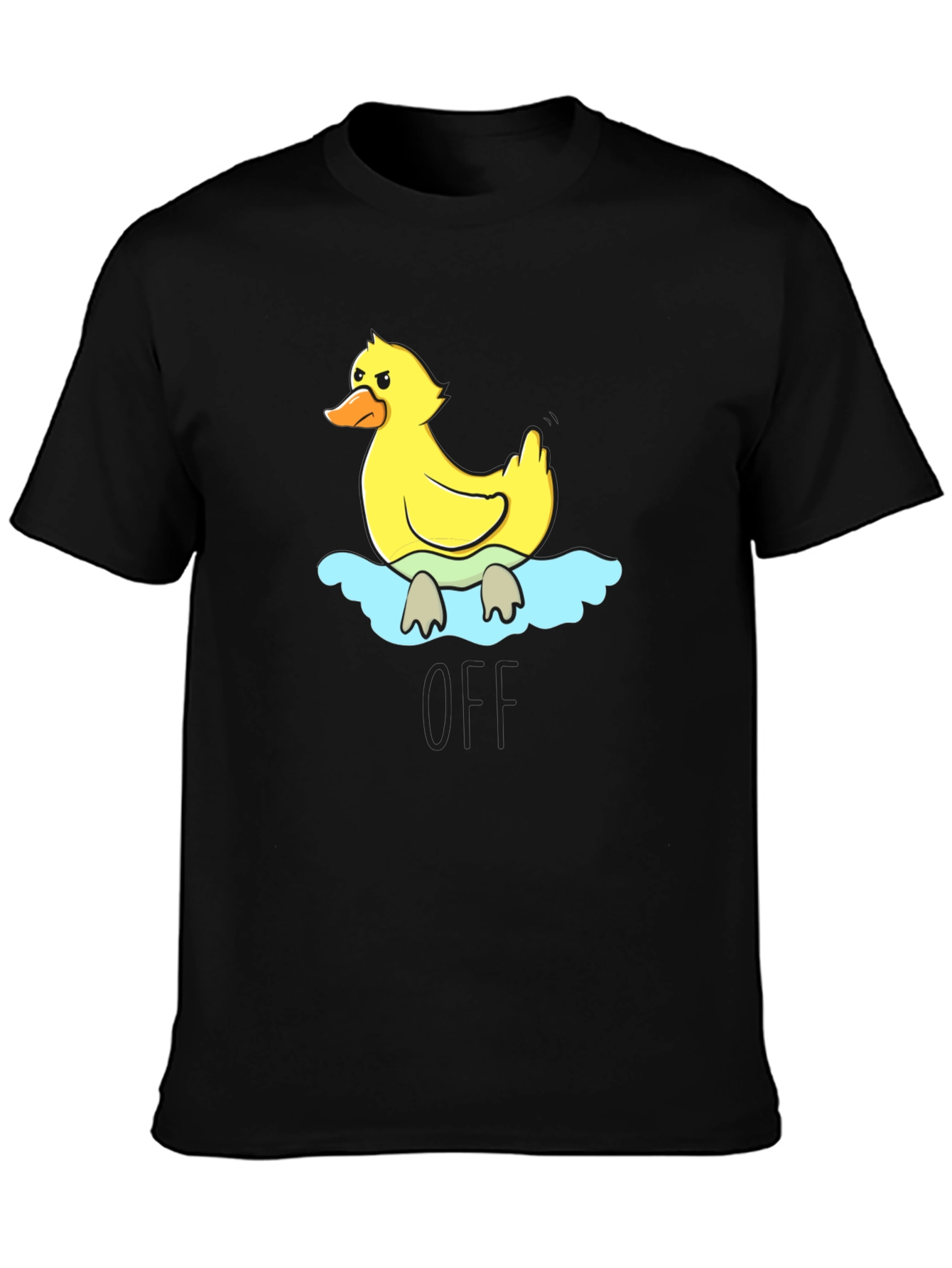 Black Duck Graphic Black T-Shirt view 3