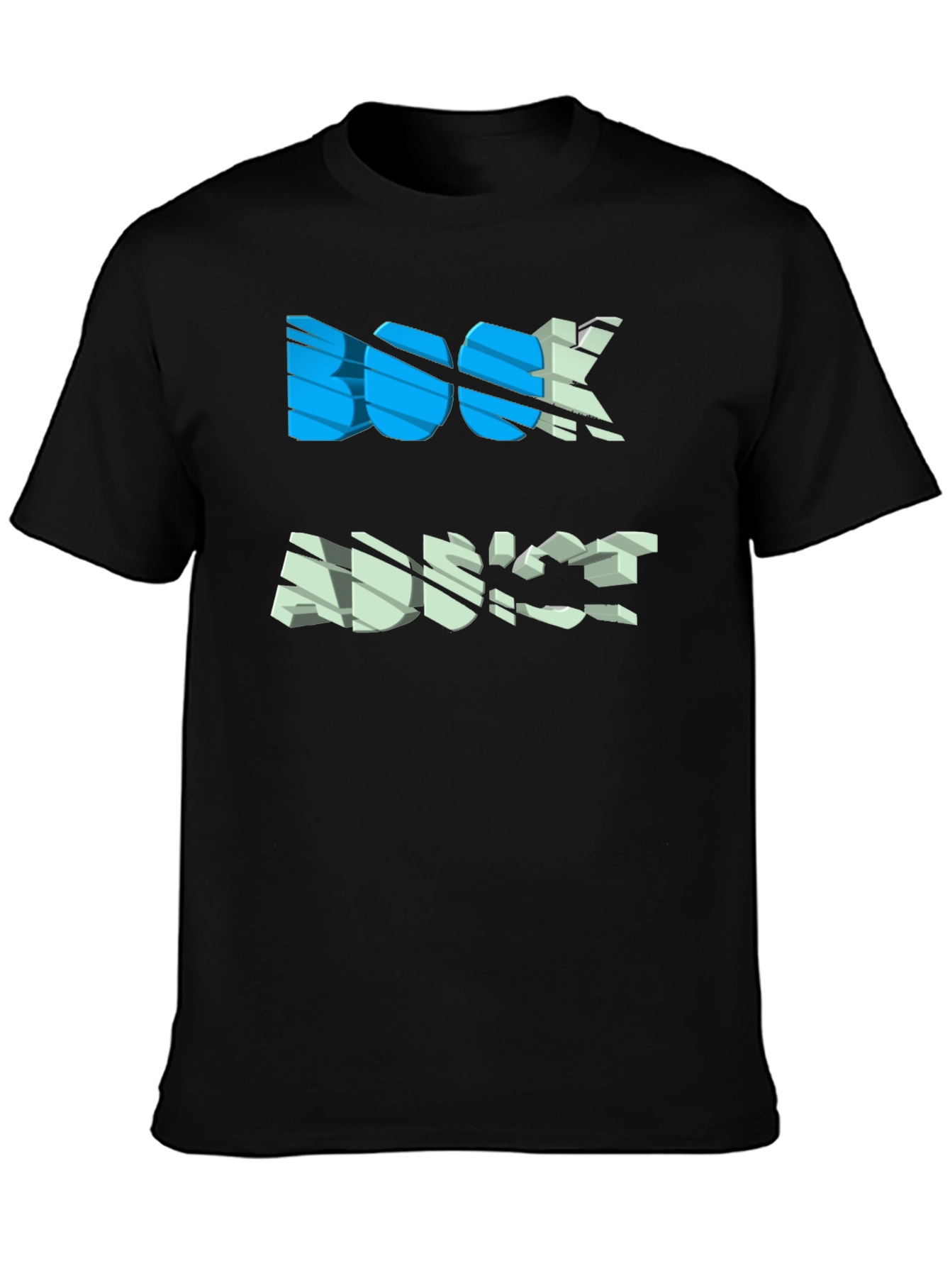 Black Book Advice Graphic Tee - Casual Black T-Shirt view 3