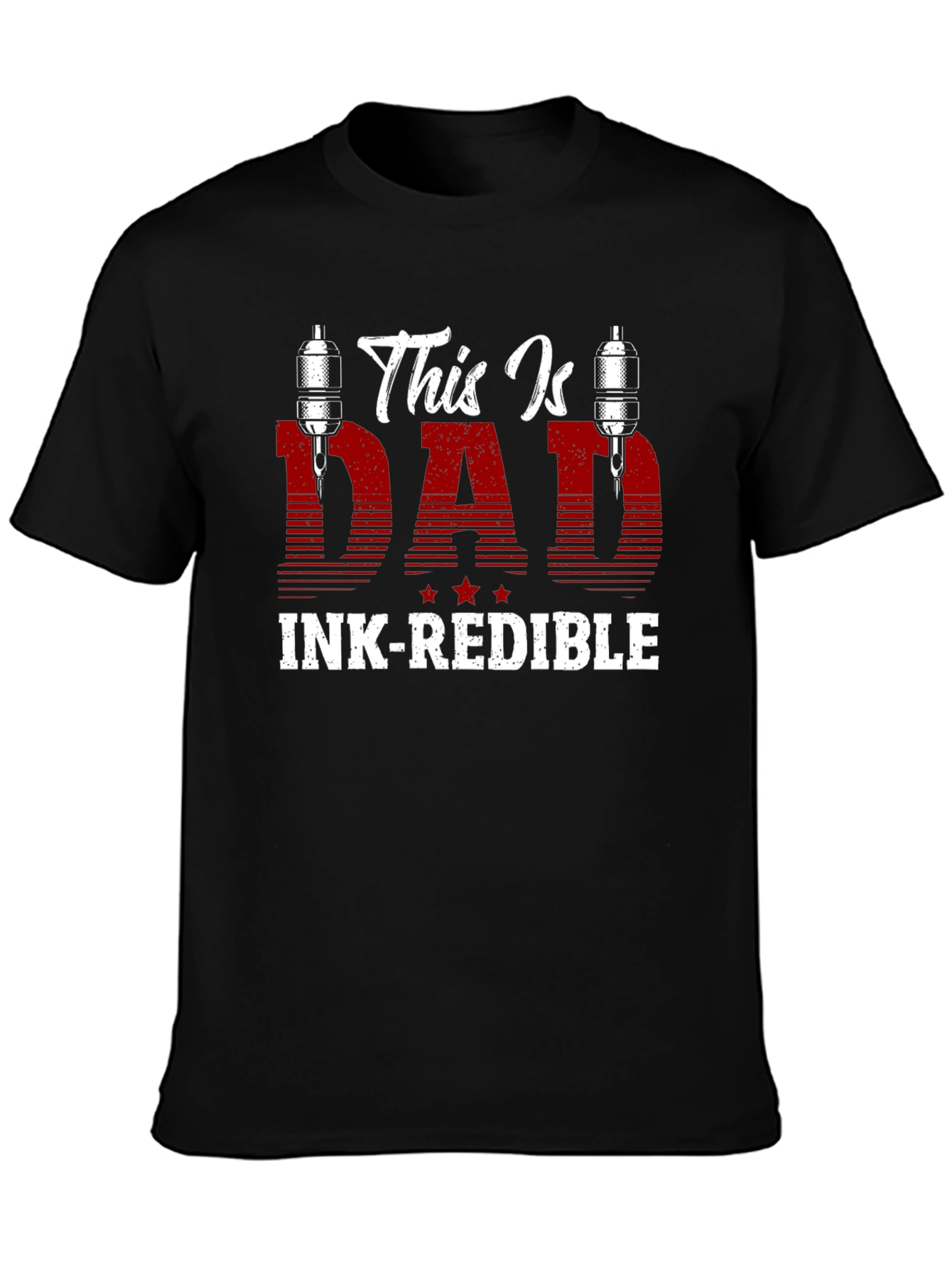 Black Ink-redible Dad T-Shirt view 3