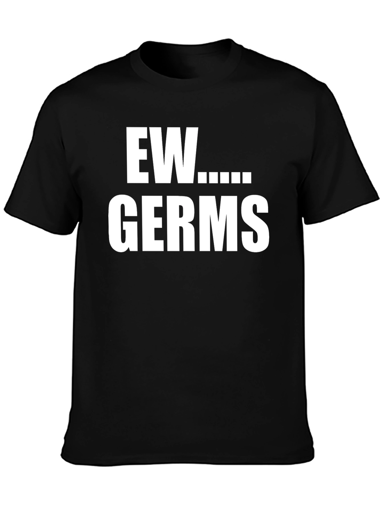 Black Ew Germs Graphic T-Shirt -  Novelty Tee view 3