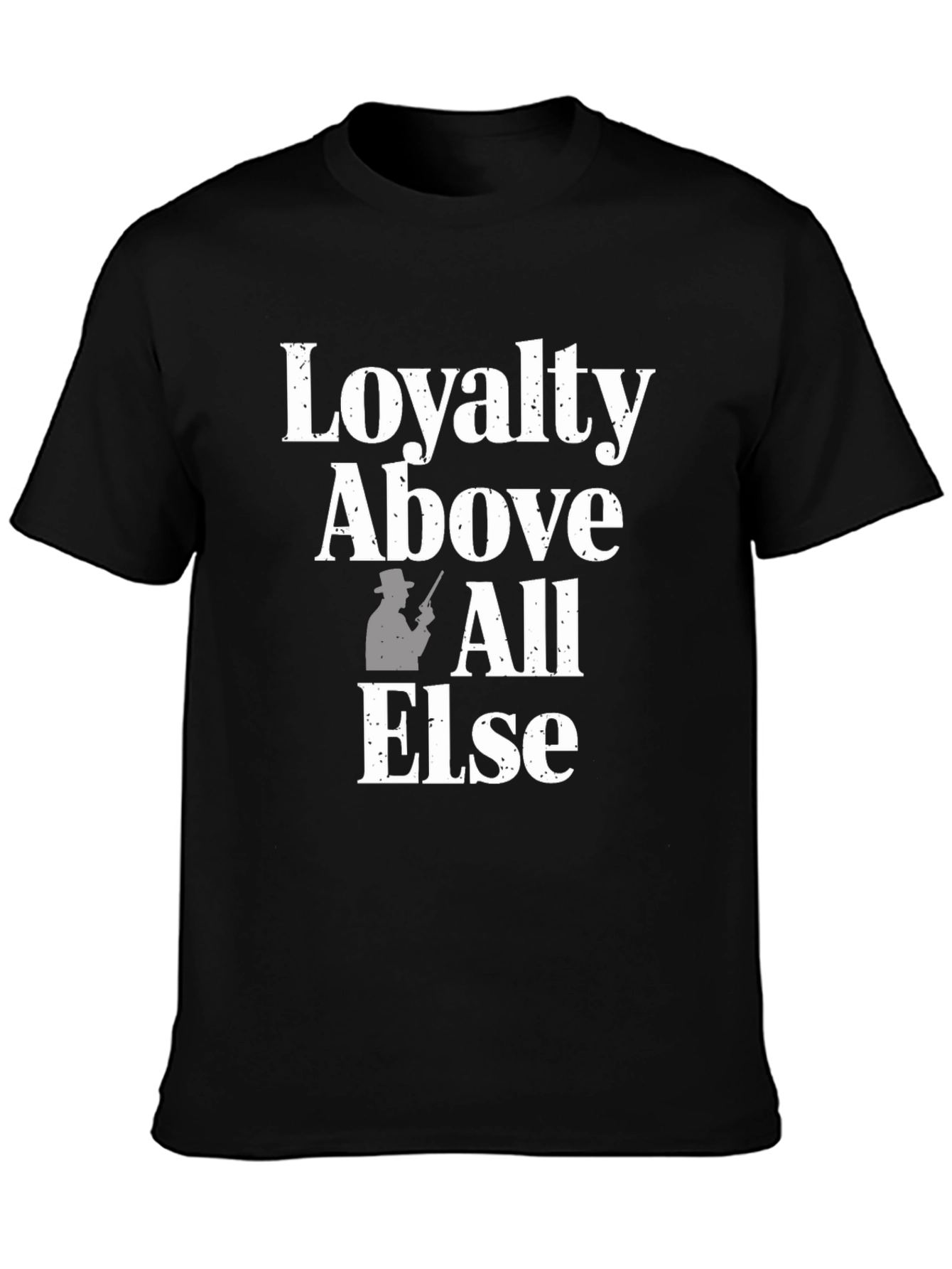 Black Loyalty Above All Else Graphic T-Shirt view 3