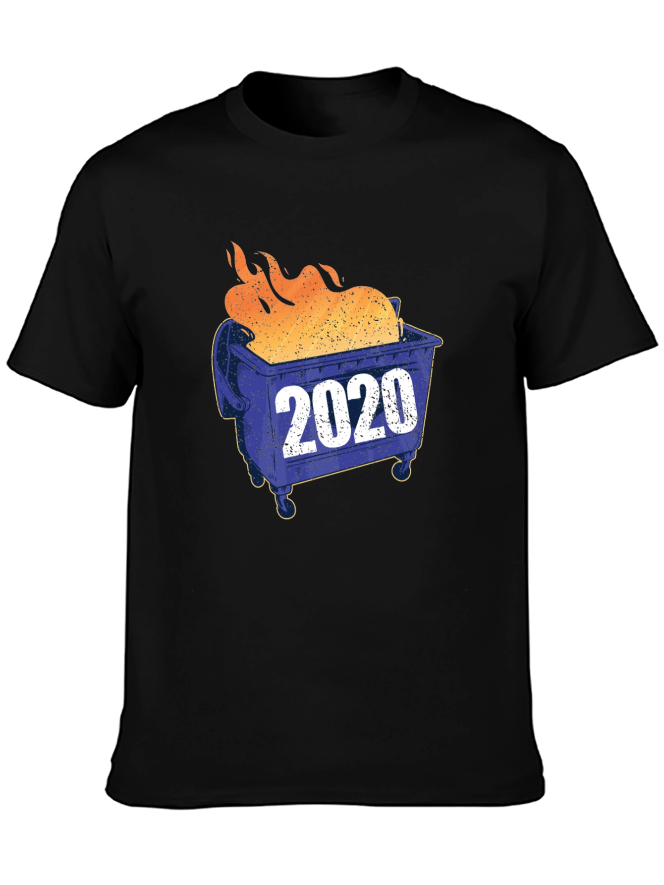 Black 2020 Dumpster Fire Graphic T-Shirt view 3