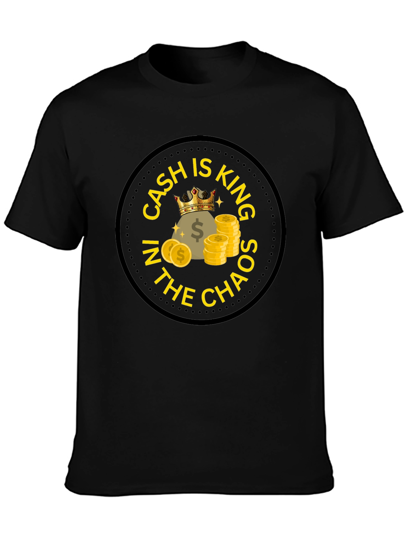 Black Cash is King T-Shirt view 3