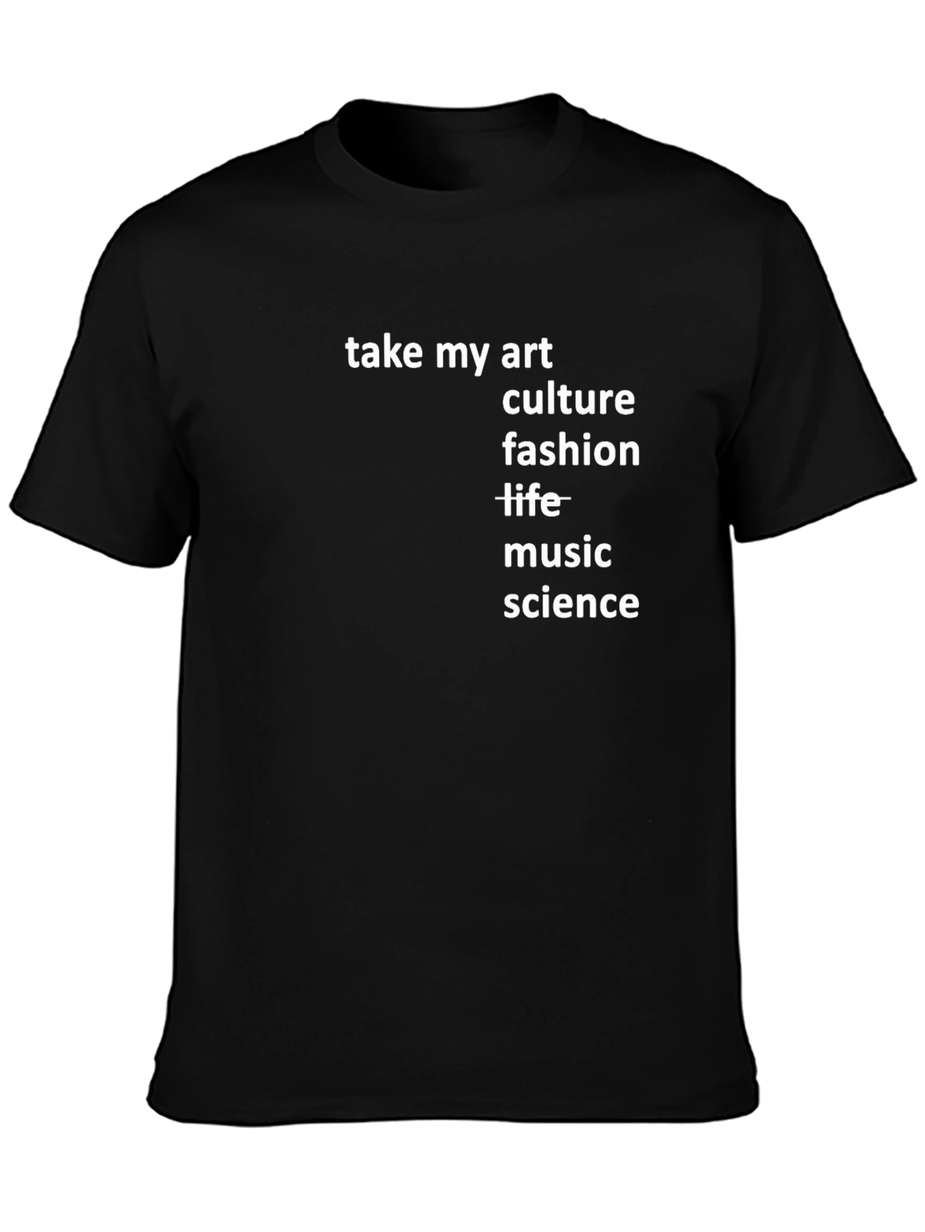Black Art, Culture, Science T-Shirt - Stylish Design view 3