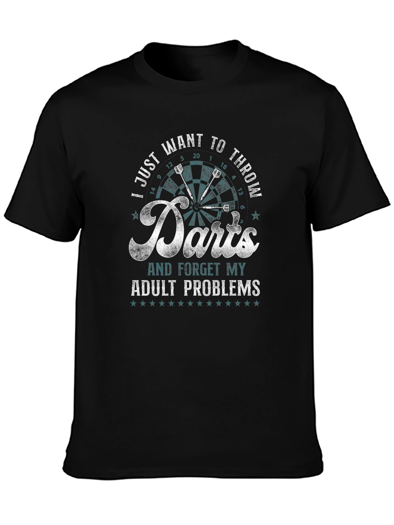 Darts Adult Problems Graphic Tee - 3