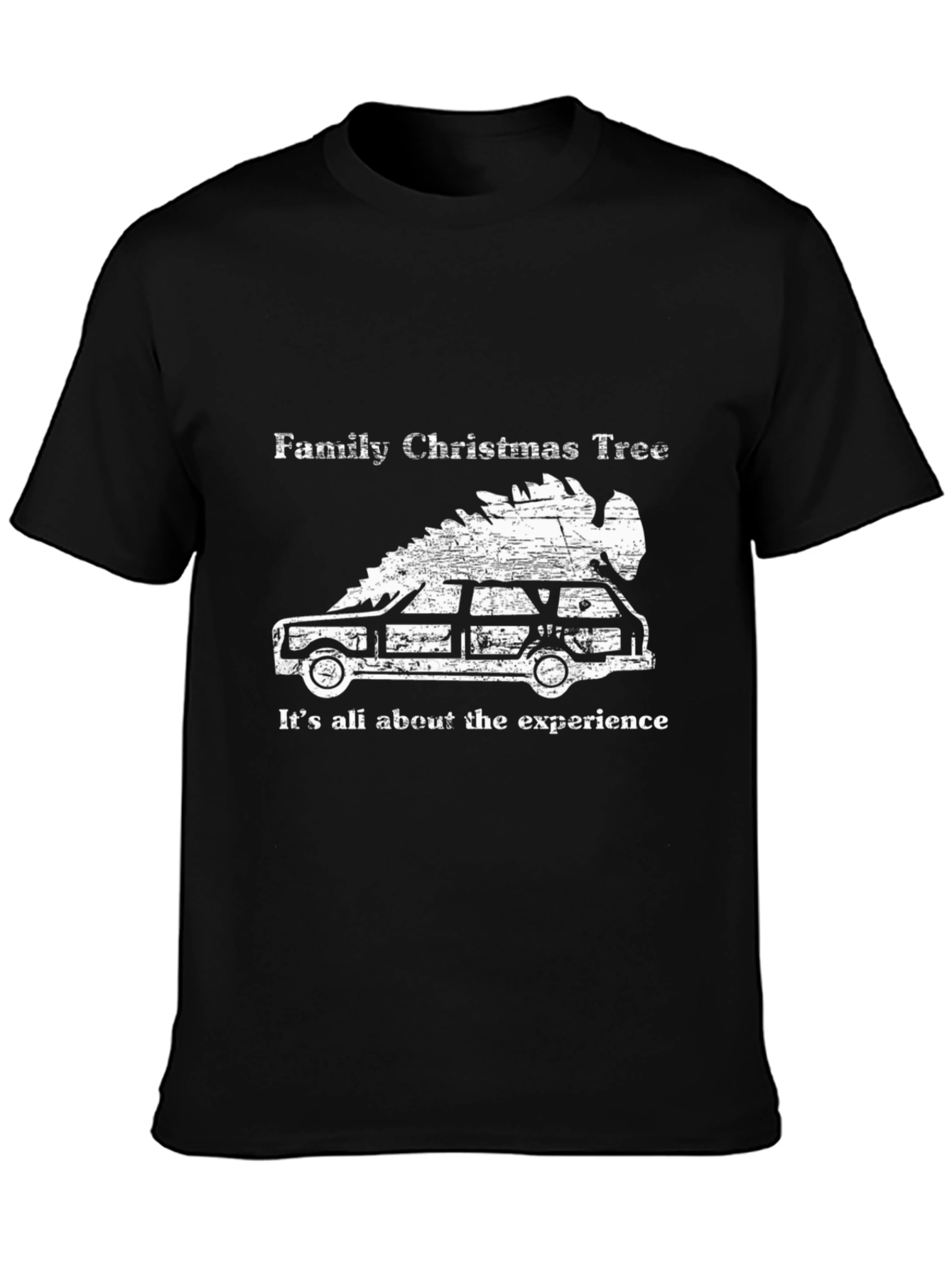 Family Christmas Tree Car T-Shirt - Holiday Fun - 3
