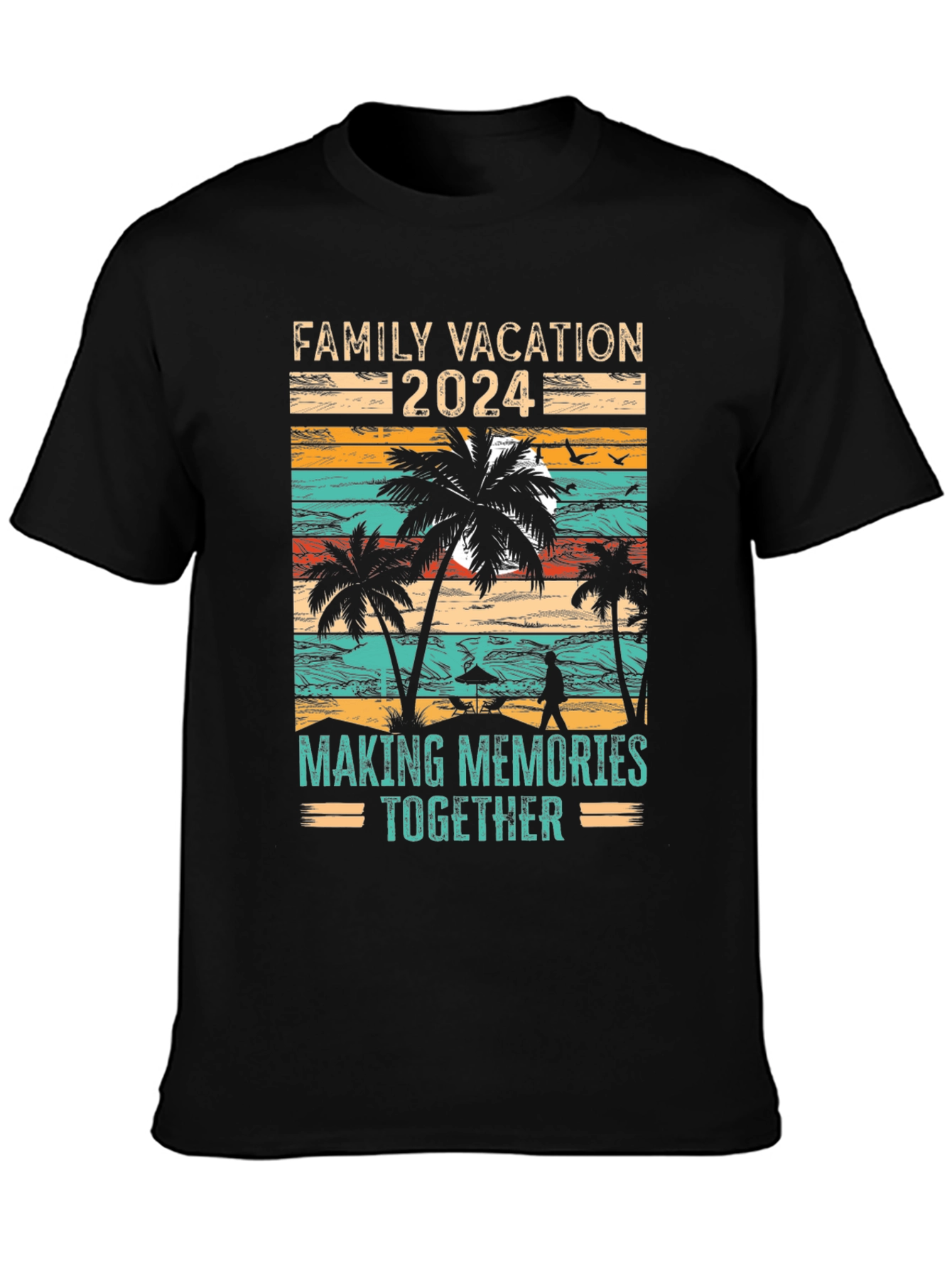 Black Family Vacation 2024 T-Shirt - Making Memories Together view 3