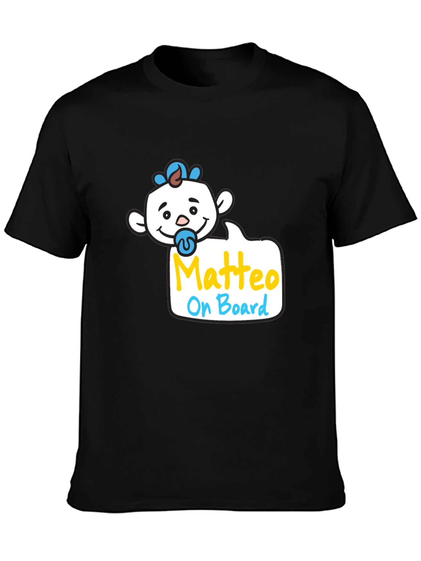 Matteo On Board Baby Graphic Tee - Black - 3