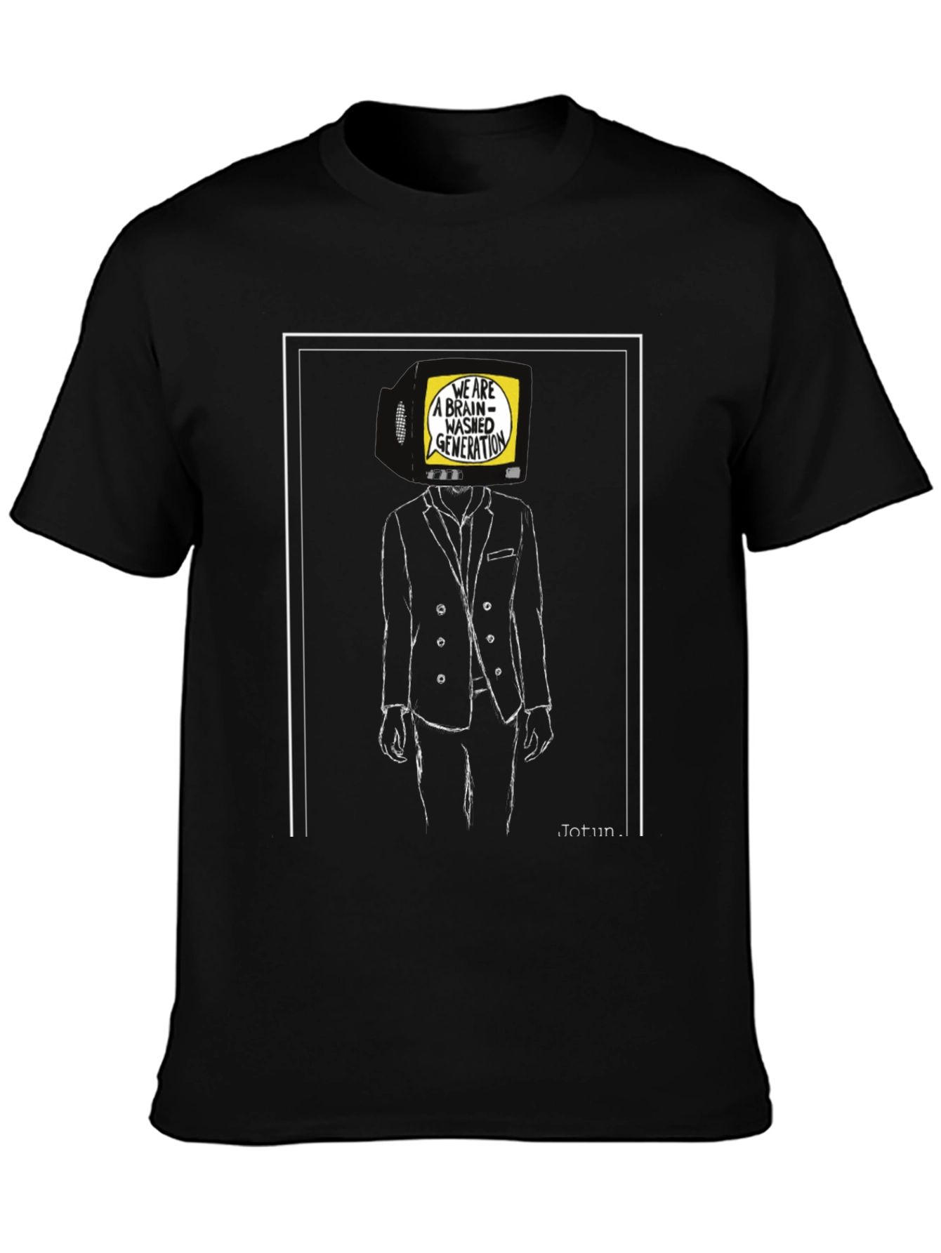 Black Brainwashed Generation Graphic T-Shirt view 3