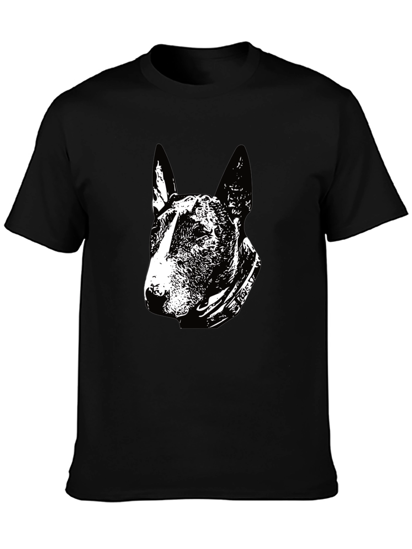Black Dog Lover's Black Graphic T-Shirt view 3