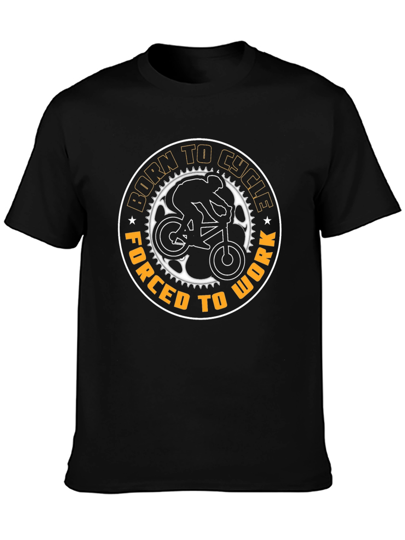 Black Born To Cycle T-Shirt view 3