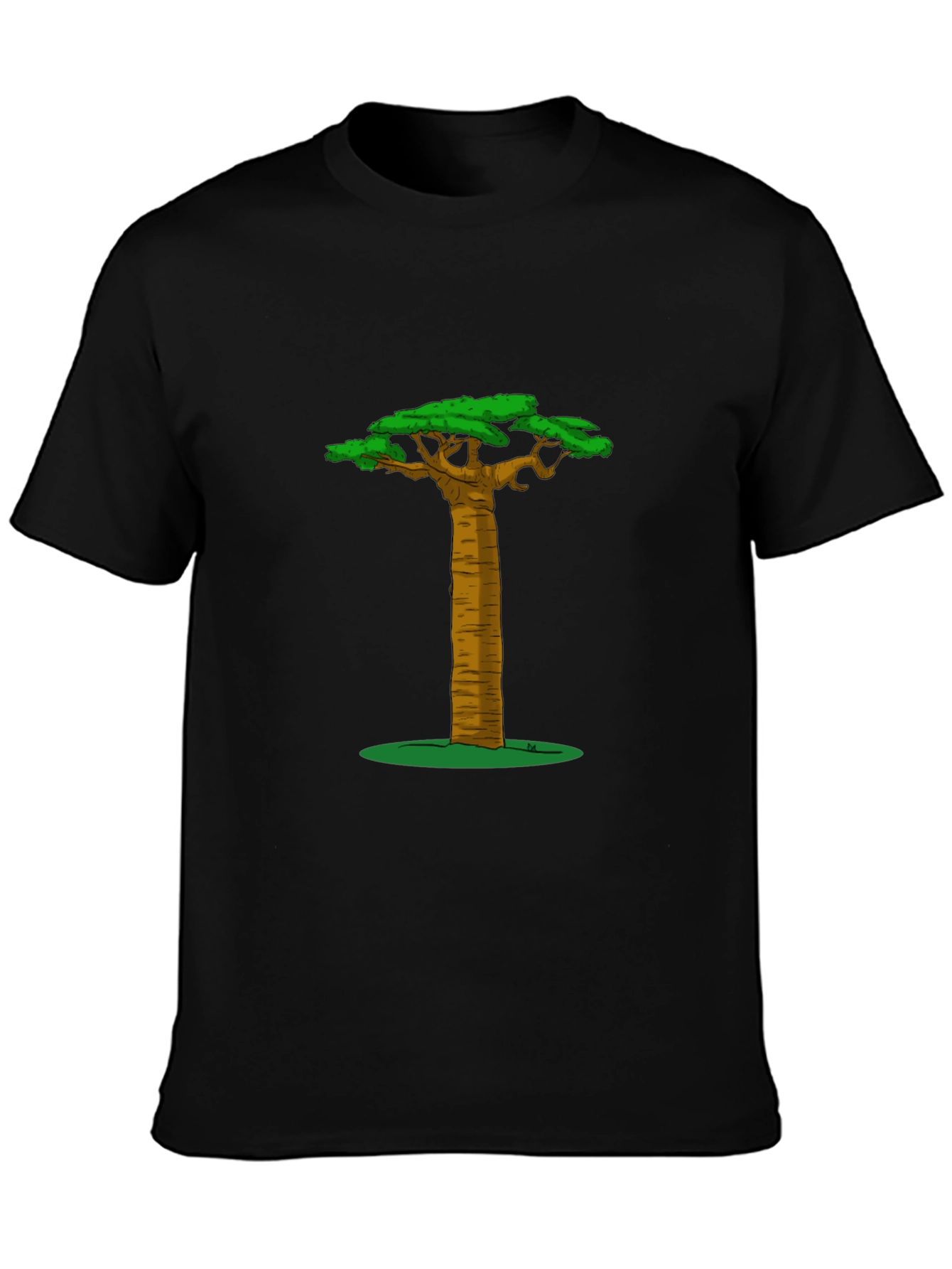 Black Baobab Tree Graphic Tee - Unique Style view 3
