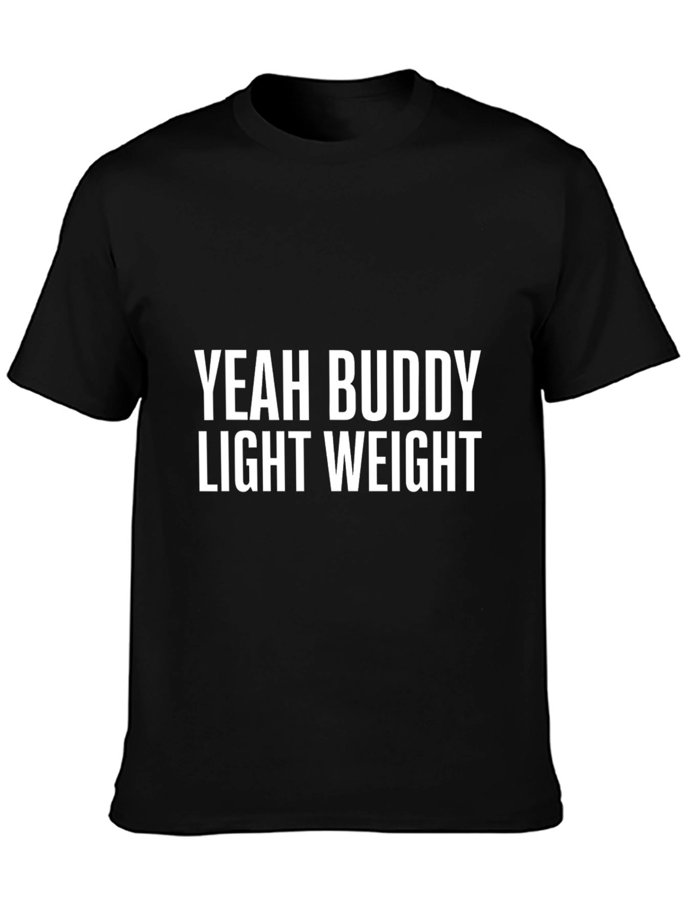 Black Yeah Buddy Lightweight Black T-Shirt view 3